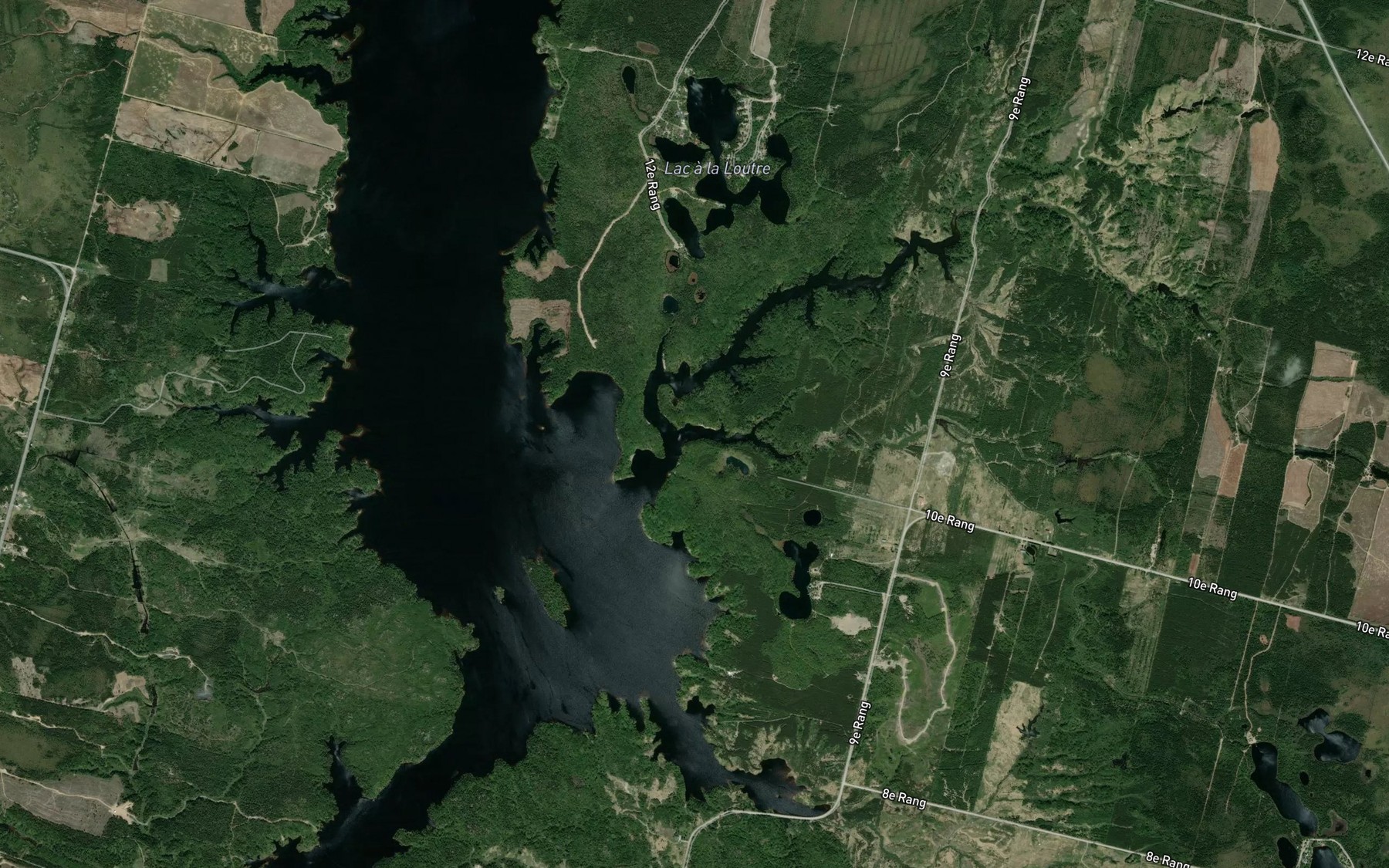 Satellite map of the Ruisseau Morel