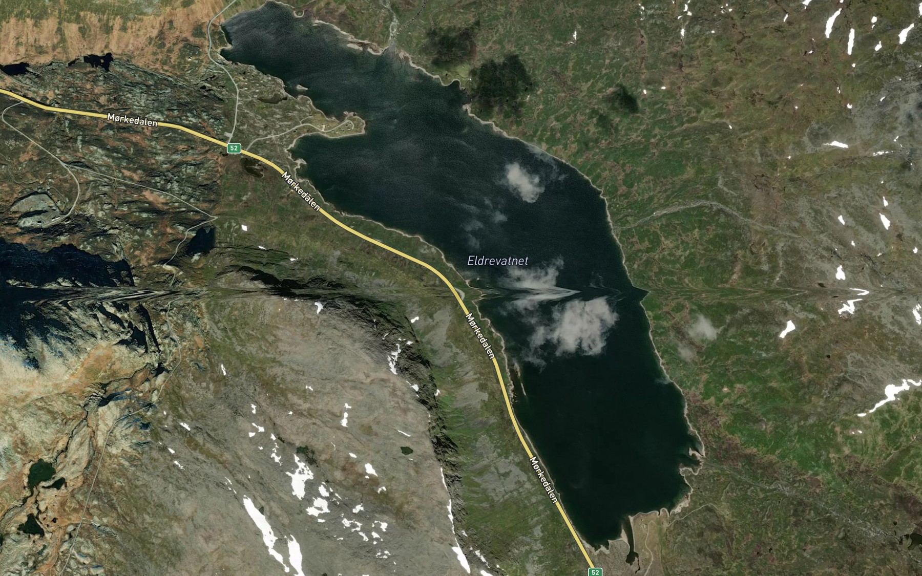 Satellite map of the Eldrevatnet