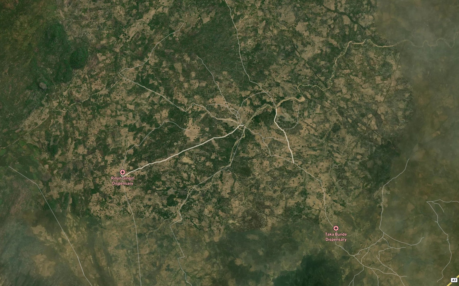 Satellite map of the River Juga