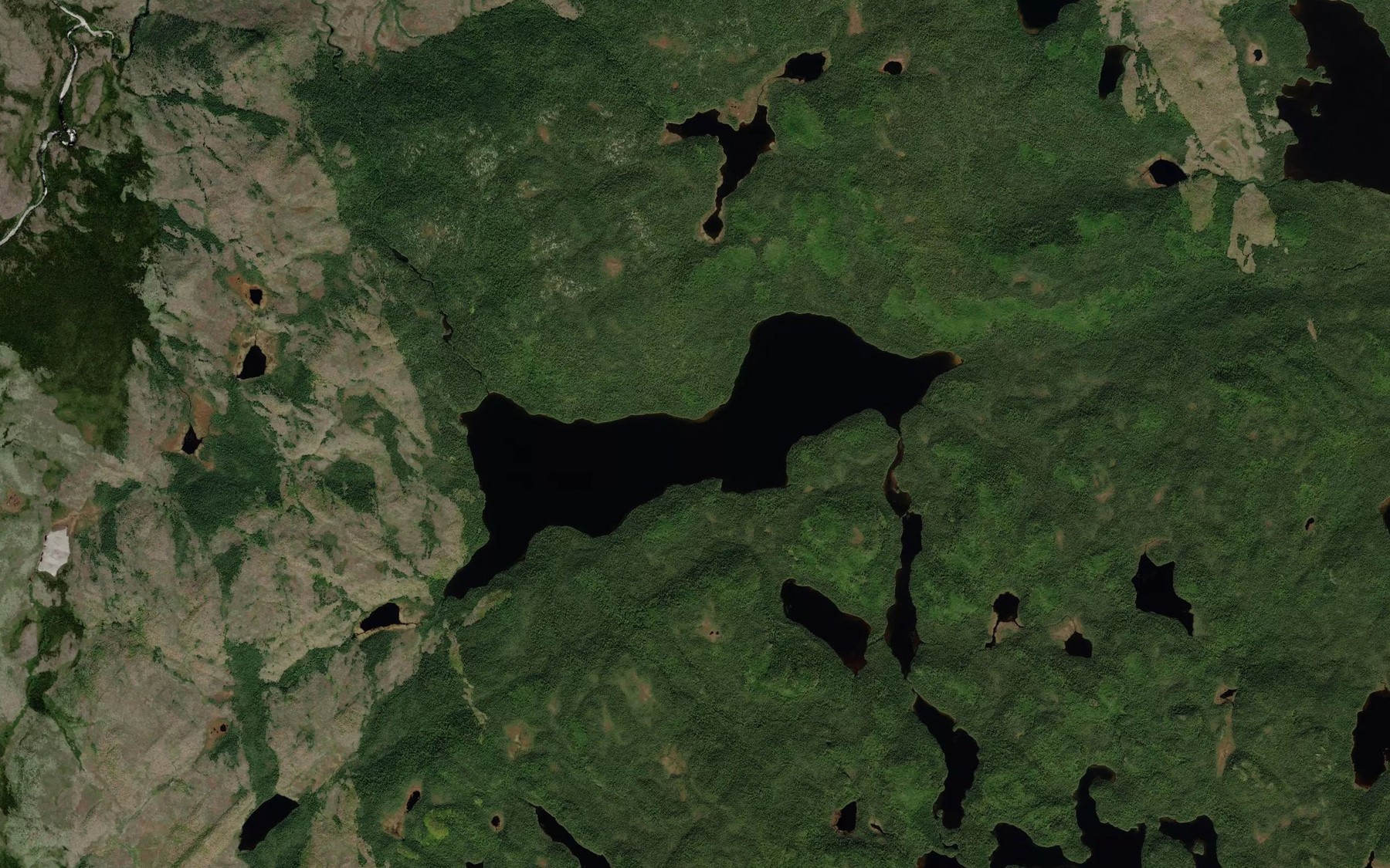 Satellite map of the Lac Kaiahkuatahkutihk