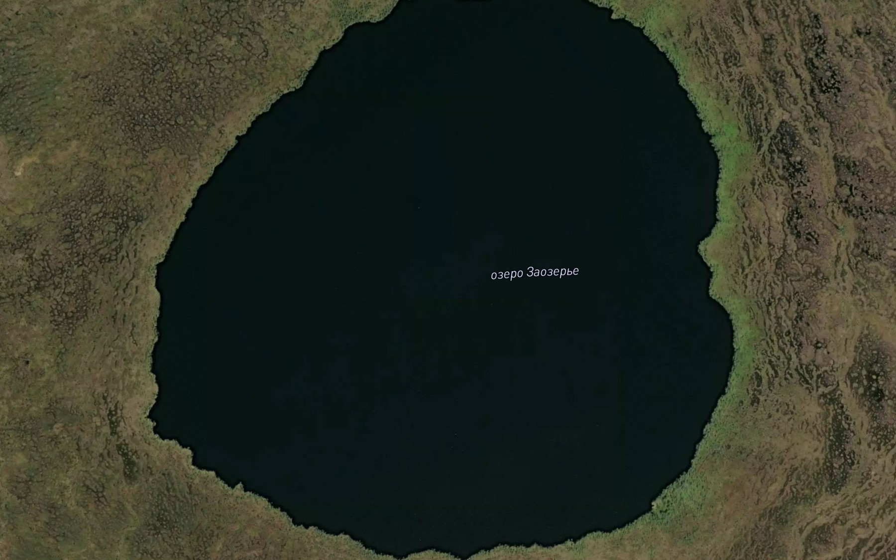 Satellite map of the Ozero Zaozer'ye
