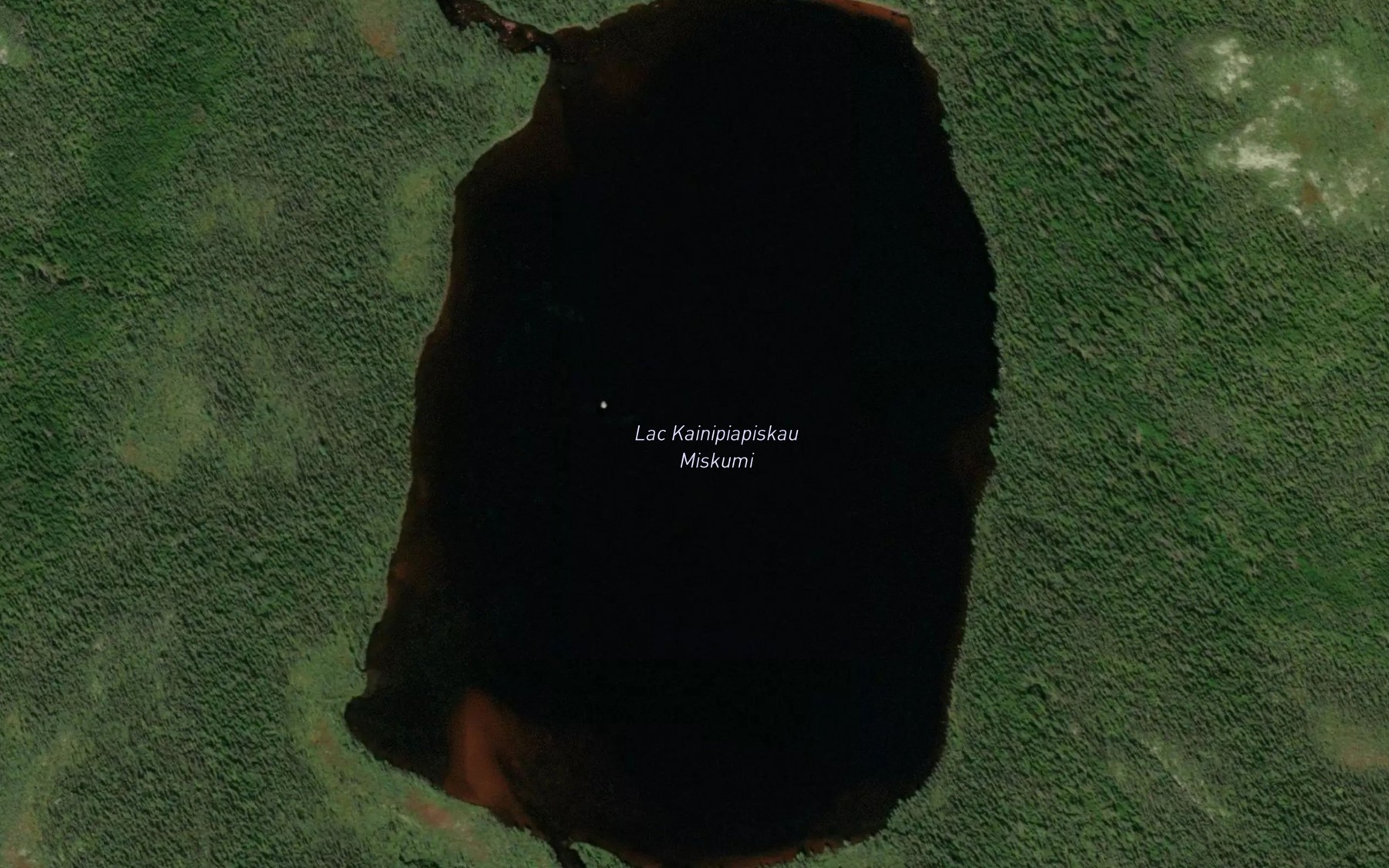 Satellite map of the Lac Kainipiapiskau Miskumi