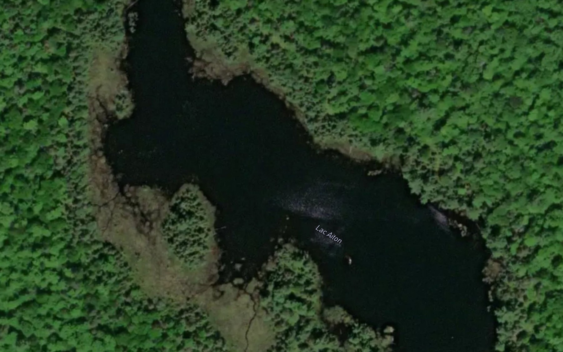 Satellite map of the Lac Aiton