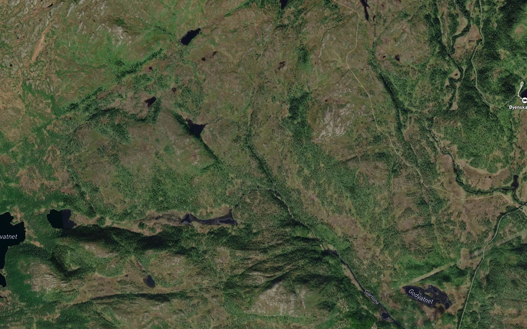 Satellite map of the Urtjonnbekken