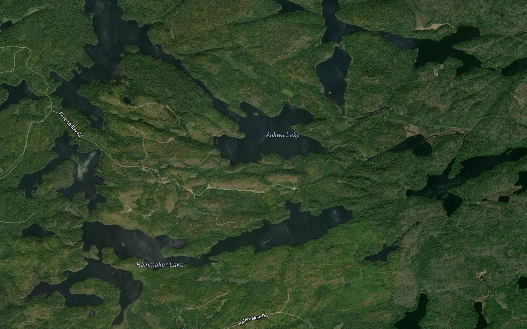Satellite map of the Foreleg Bay