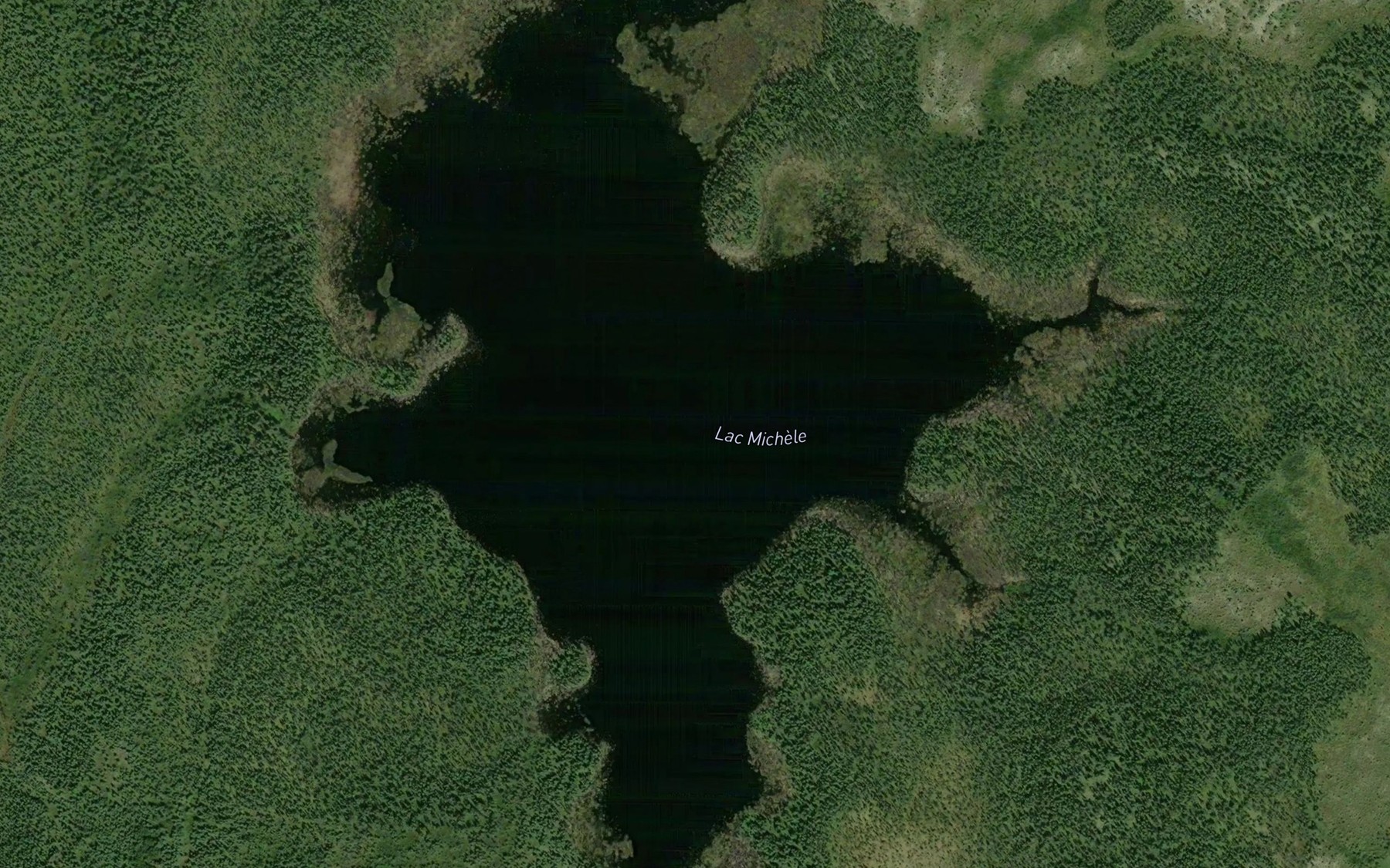 Satellite map of the Lac Michele