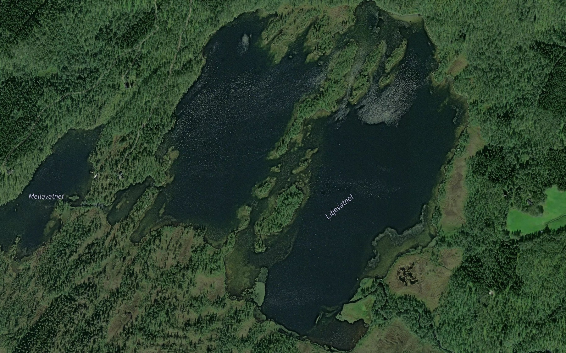 Satellite map of the Litlevatnet