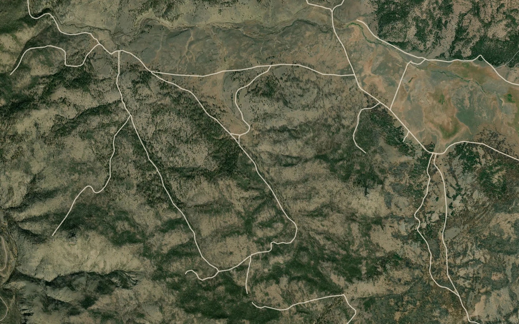 Satellite map of the Big Pine Spring