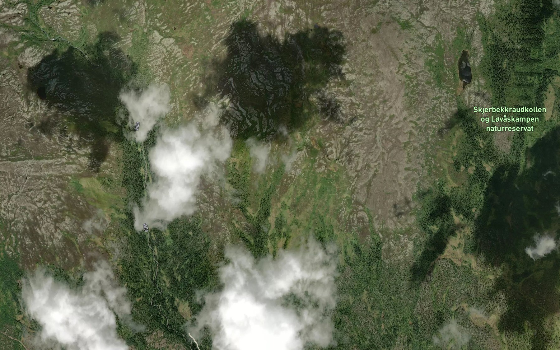 Satellite map of the Djupskora