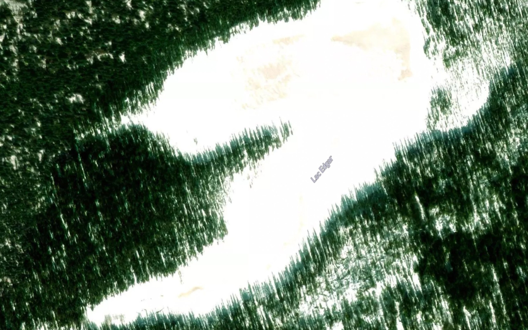 Satellite map of the Lac Edgar