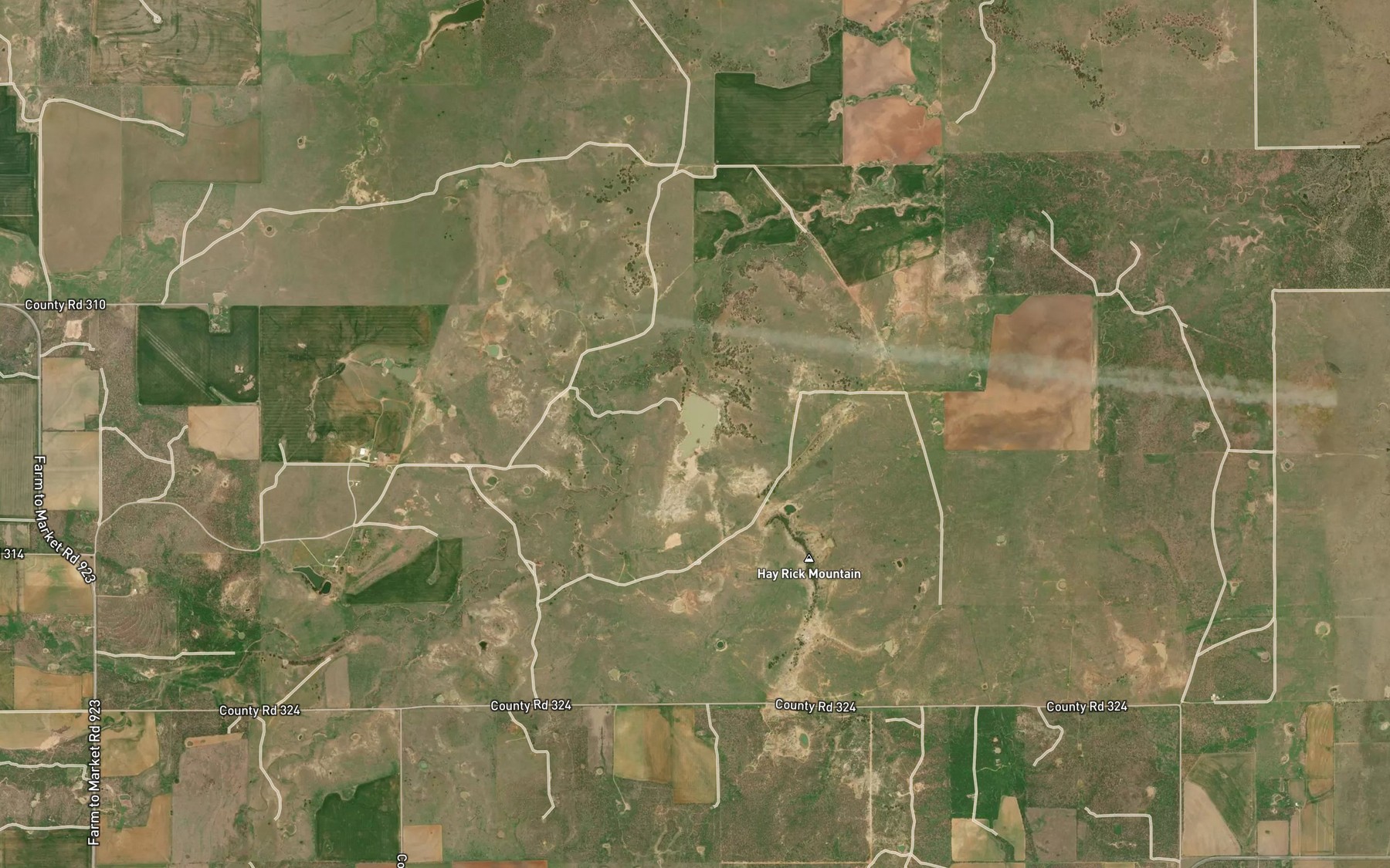 Satellite map of the McKnight Lake