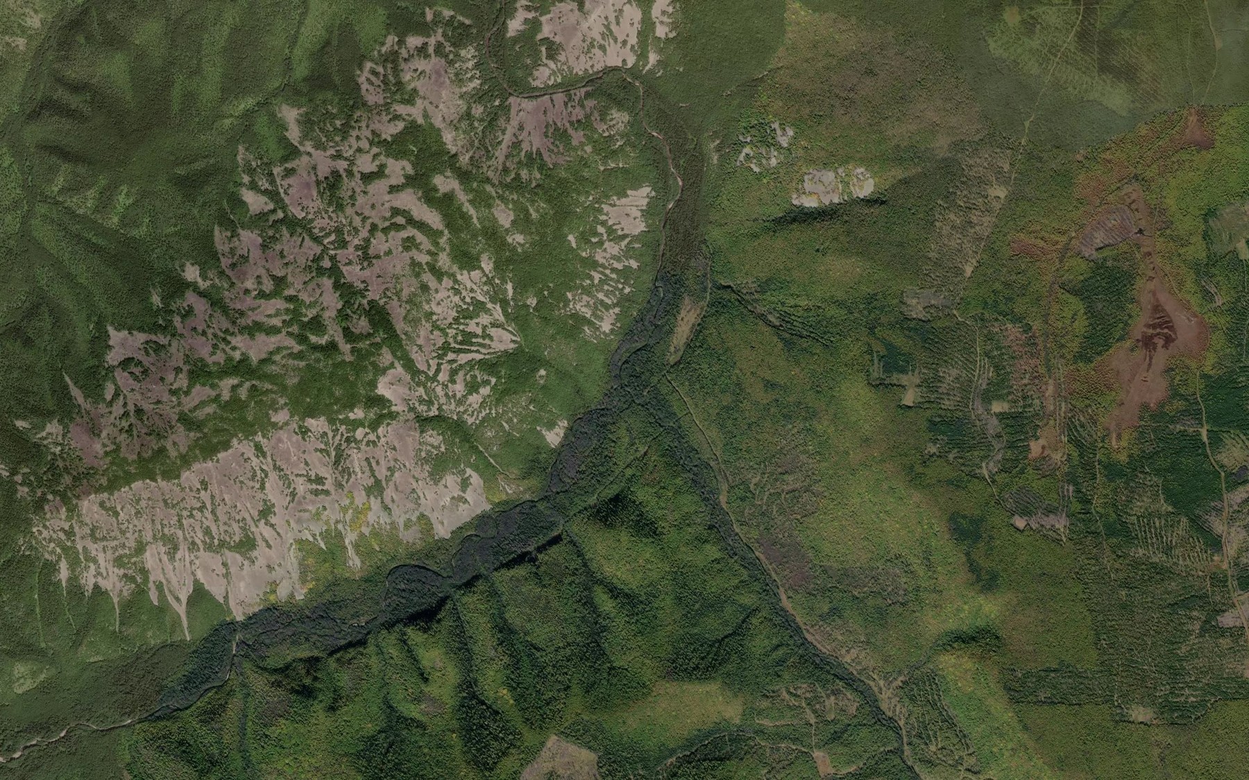 Satellite map of the Unukule