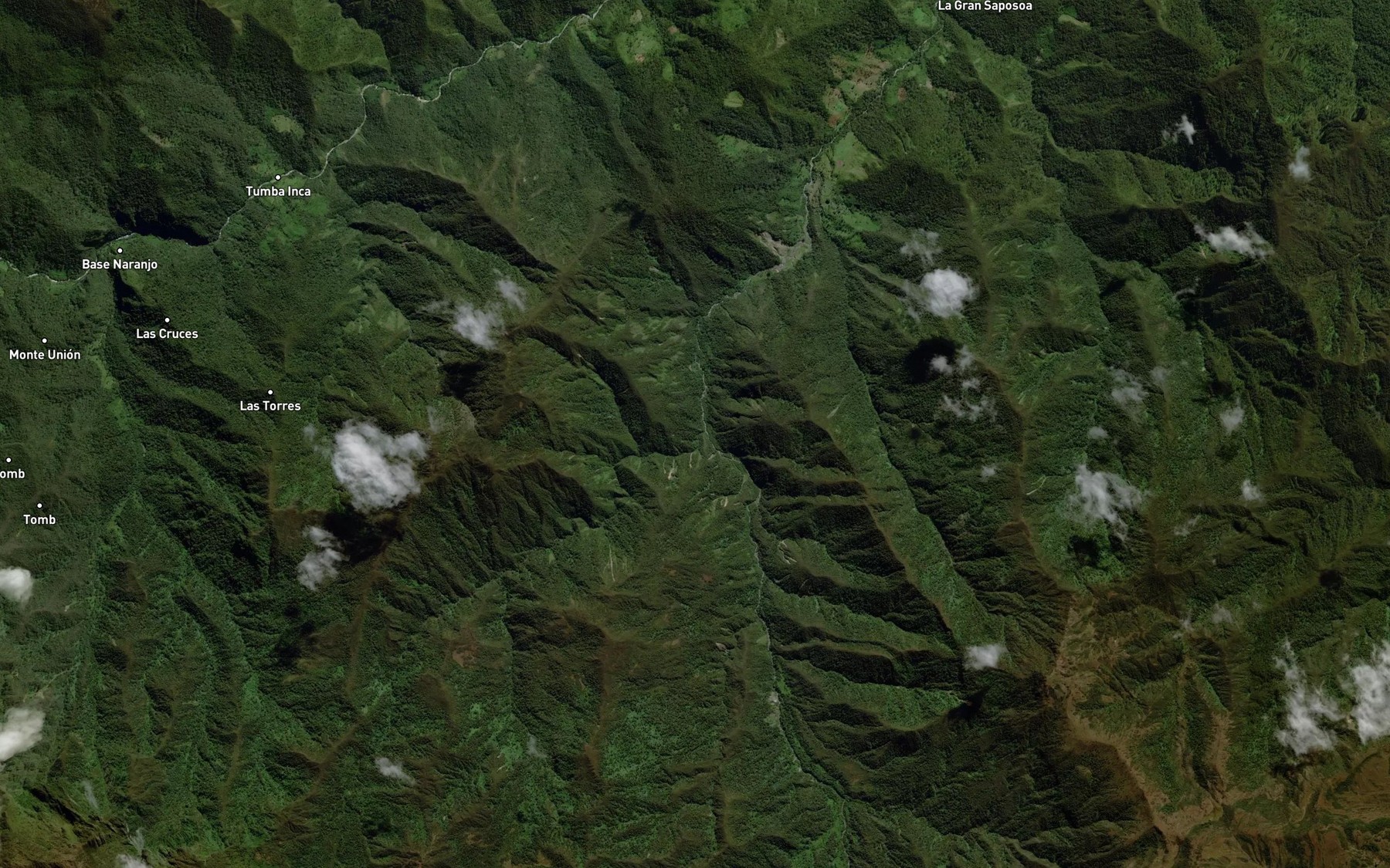 Satellite map of the Rio Blanco