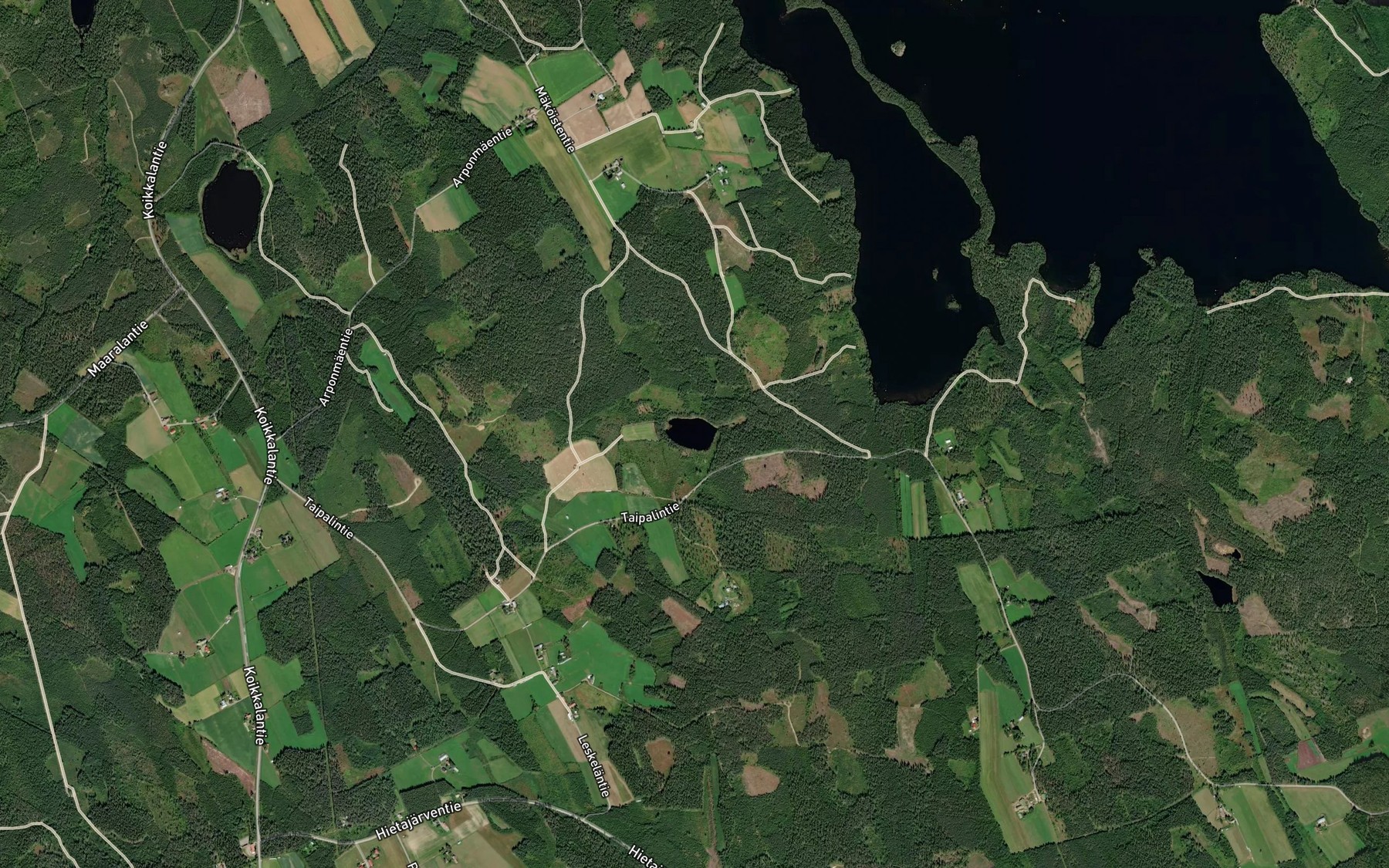 Satellite map of the Heinolanlampi