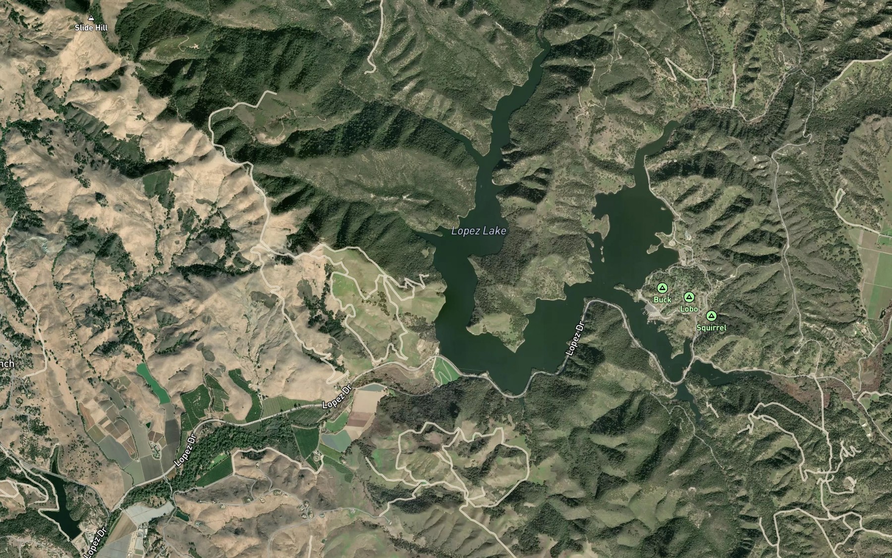 Satellite map of the Spot 5
