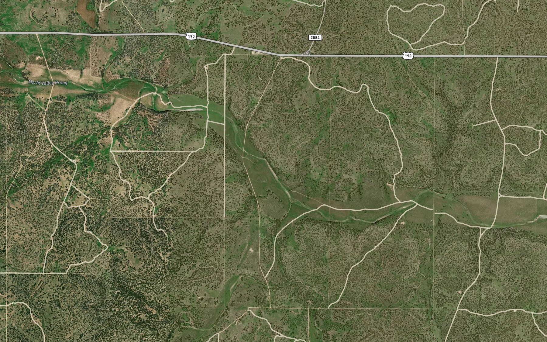 Satellite map of the Hurricane Bluff Waterhole