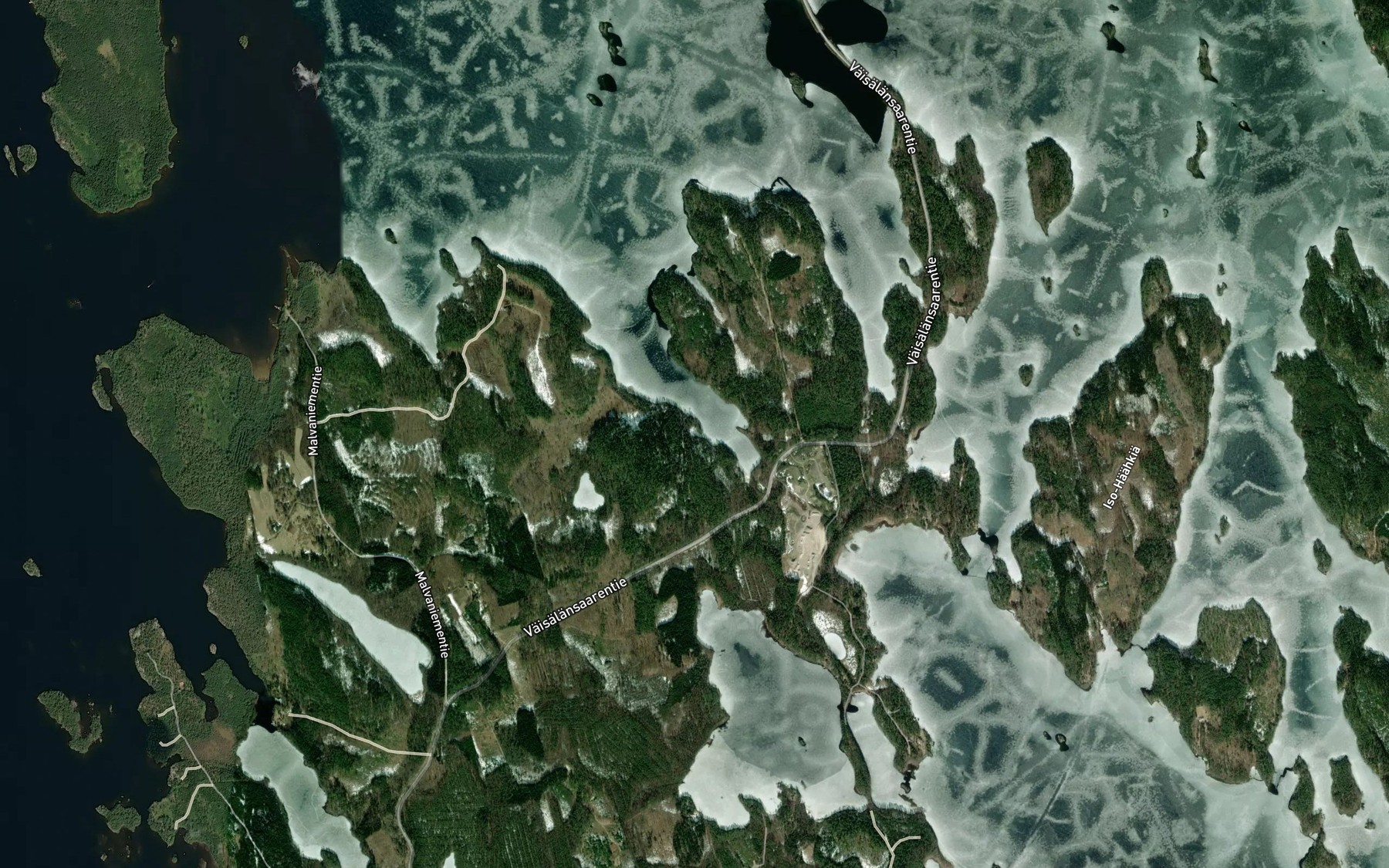 Satellite map of the Tiponlahti