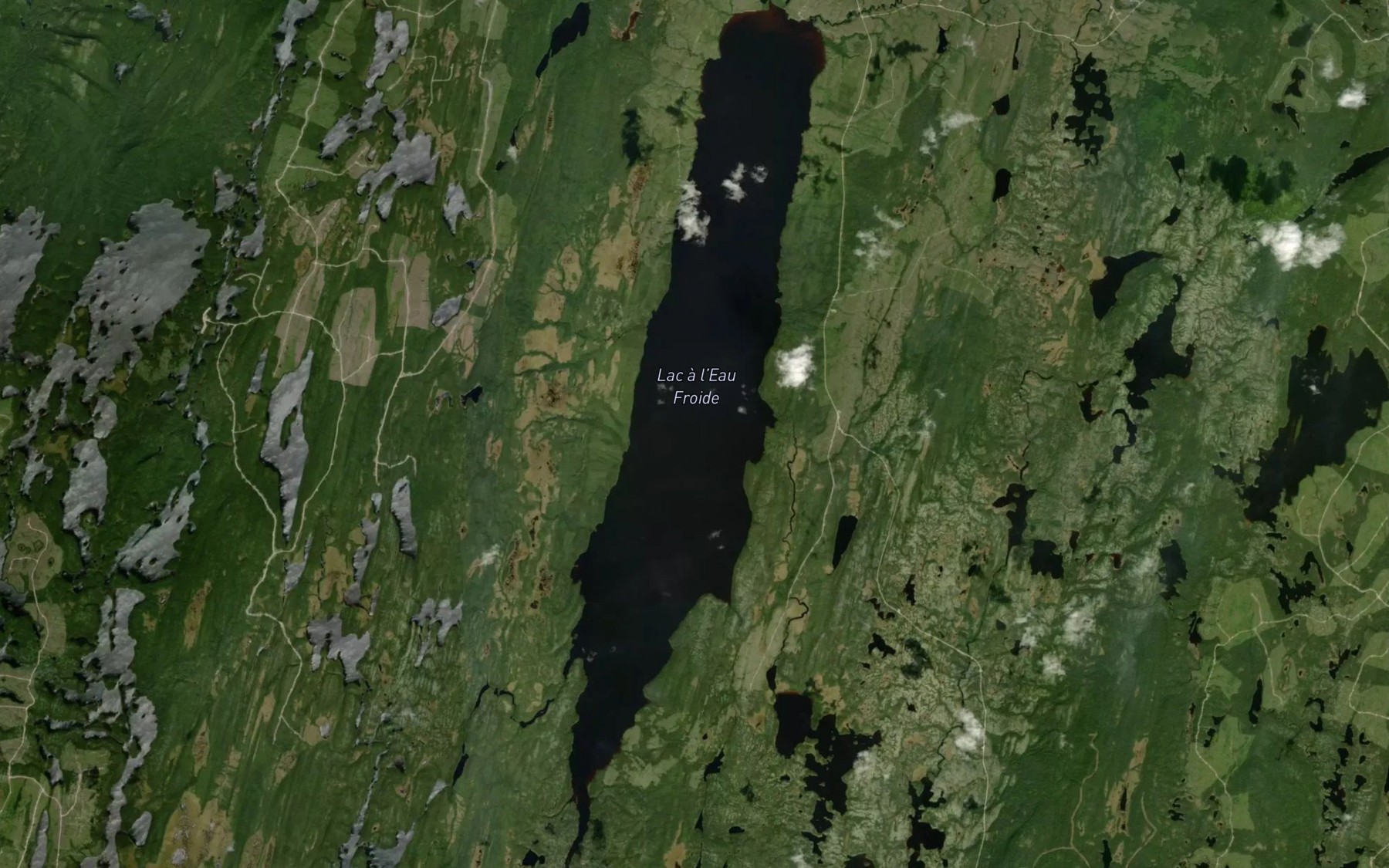 Satellite map of the Lac a l'Eau Froide