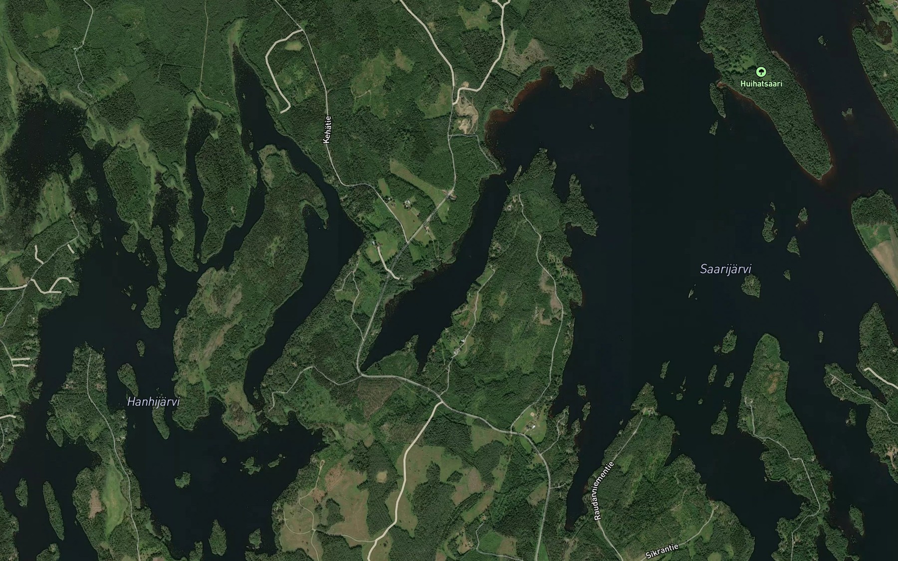 Satellite map of the Hanhilahti