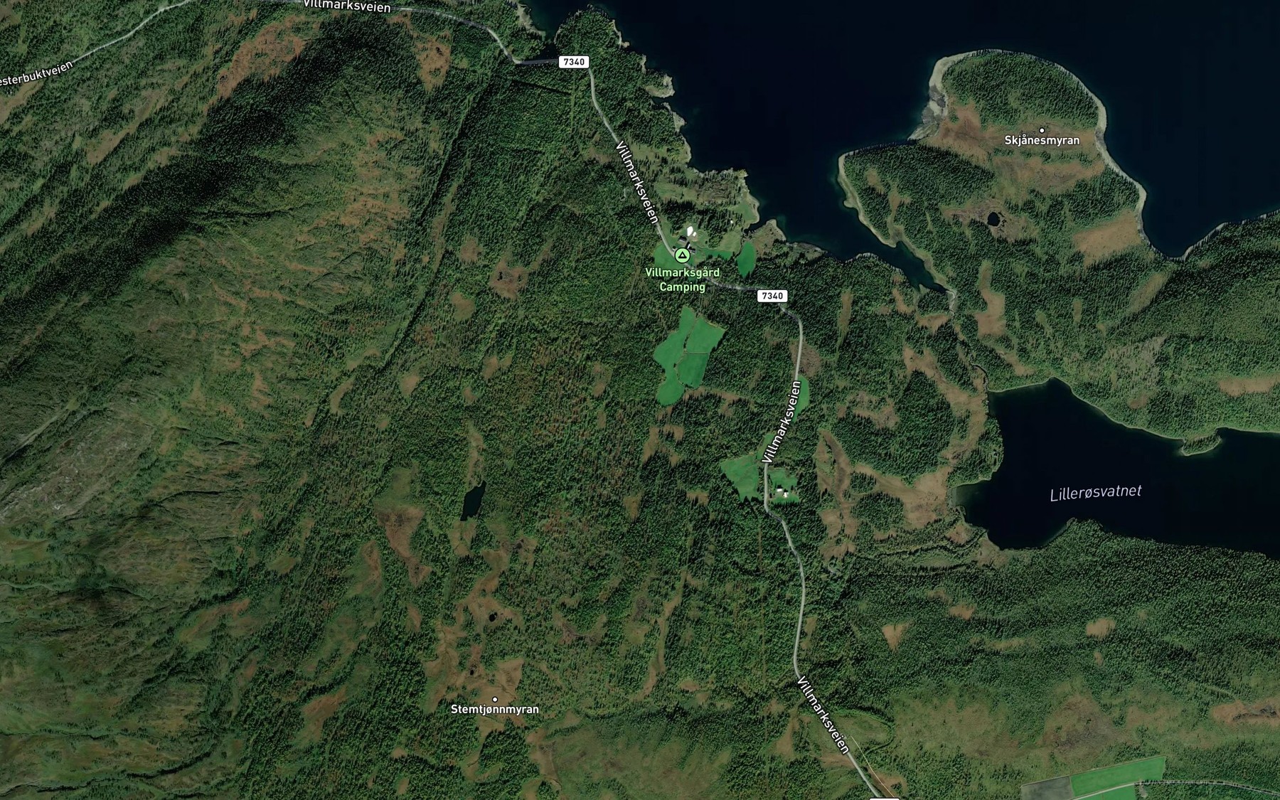 Satellite map of the Stormyrbekken