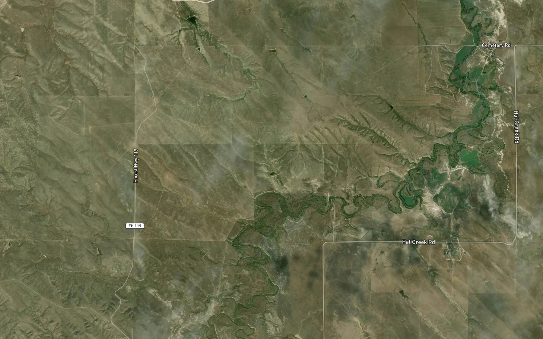 Satellite map of the Semroska Reservoir