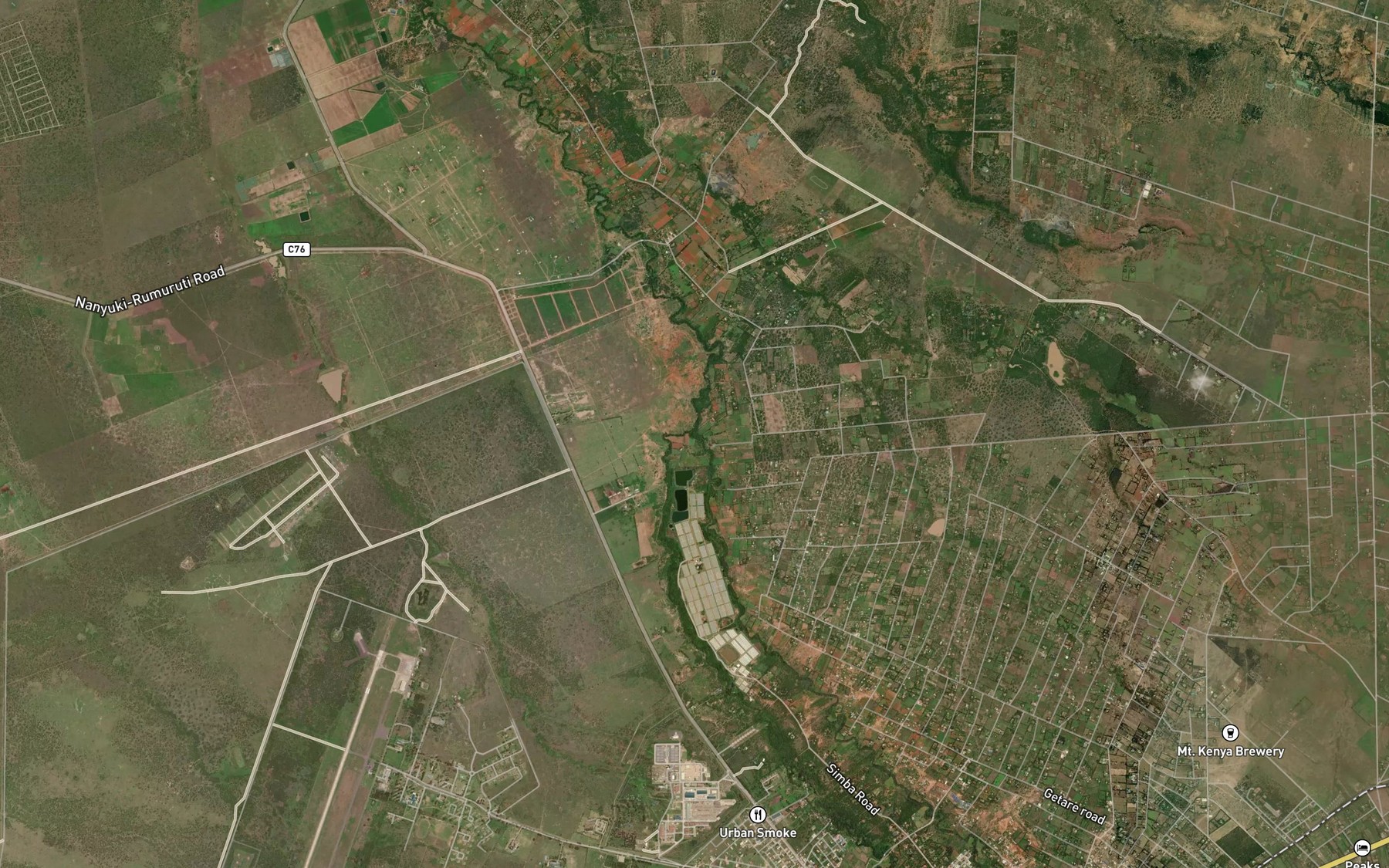 Satellite map of the Liki