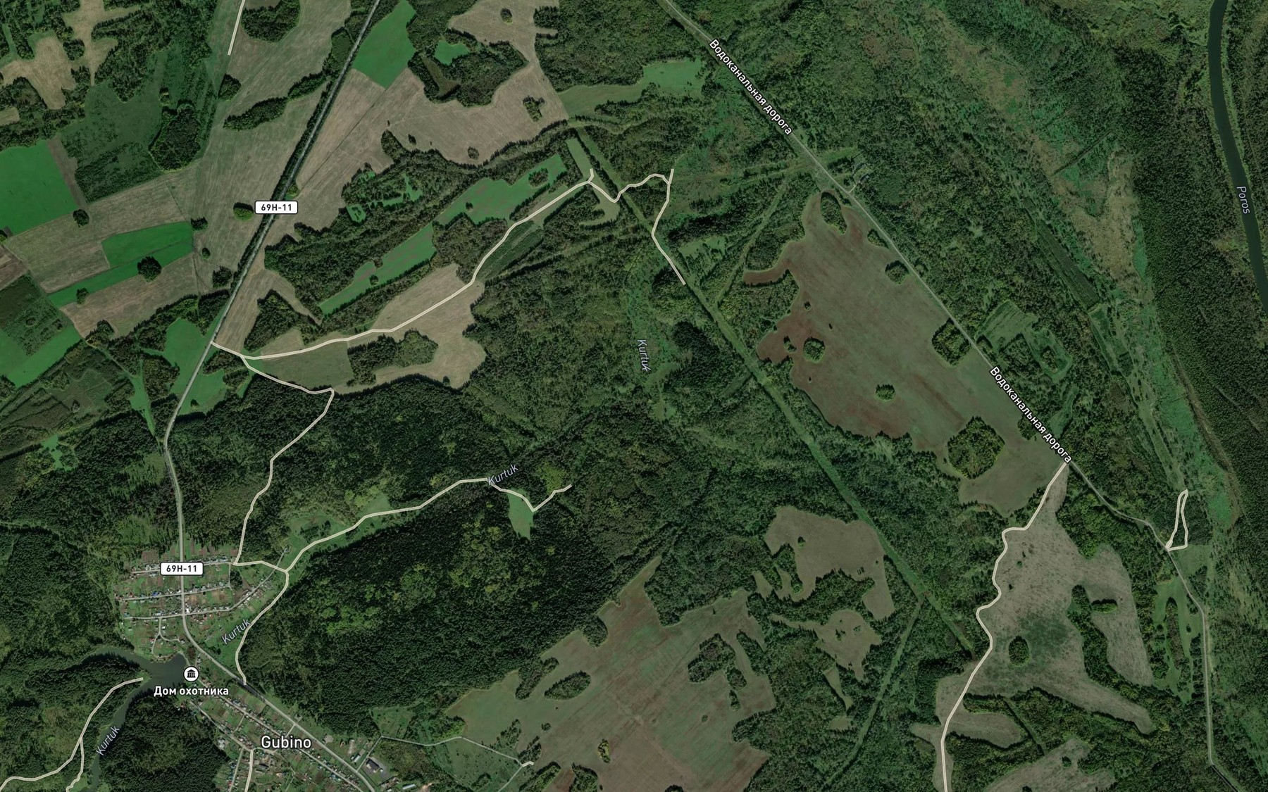 Satellite map of the Kurtuk