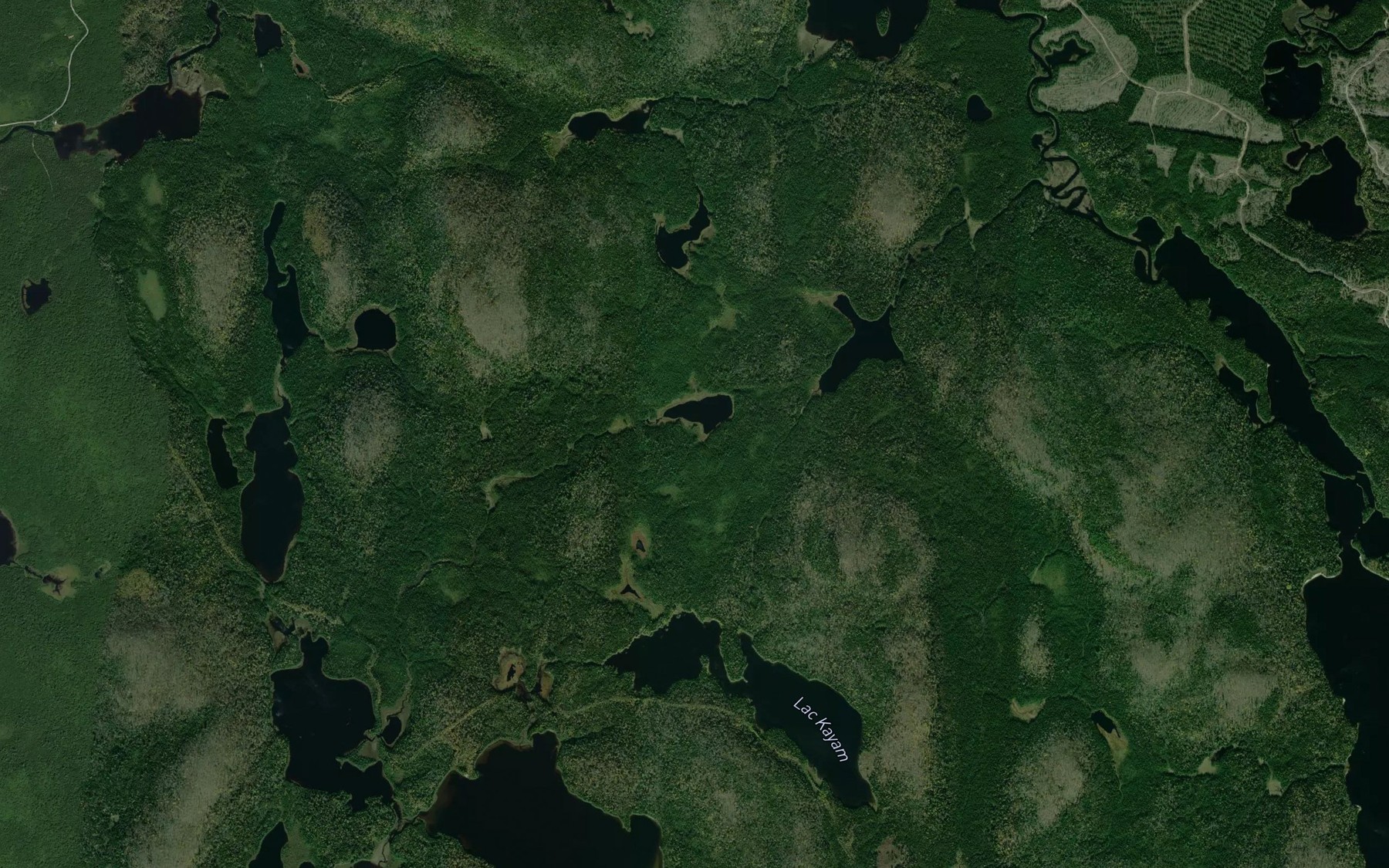 Satellite map of the Lac des Signes Inconnus