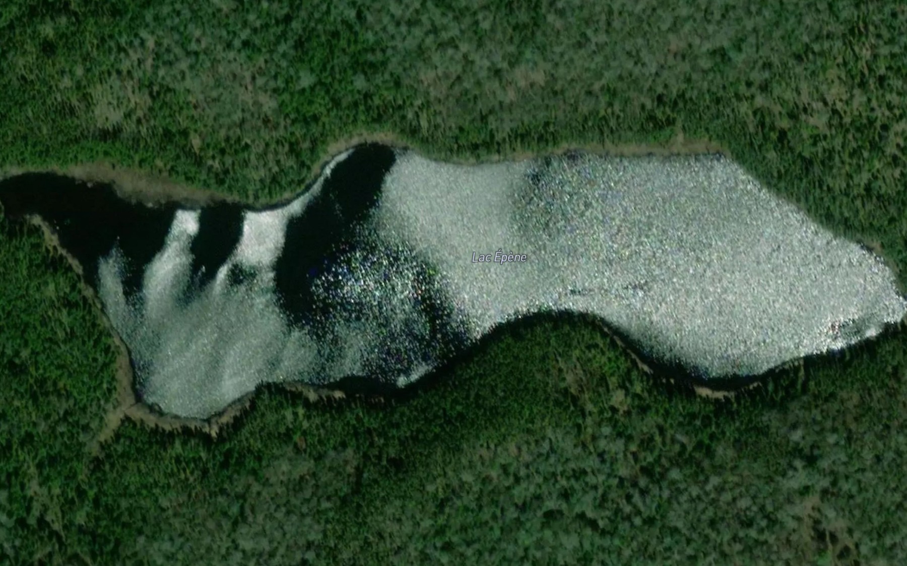 Satellite map of the Lac Epene