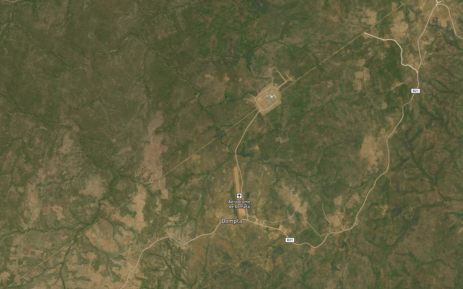 Satellite map of the Zergui