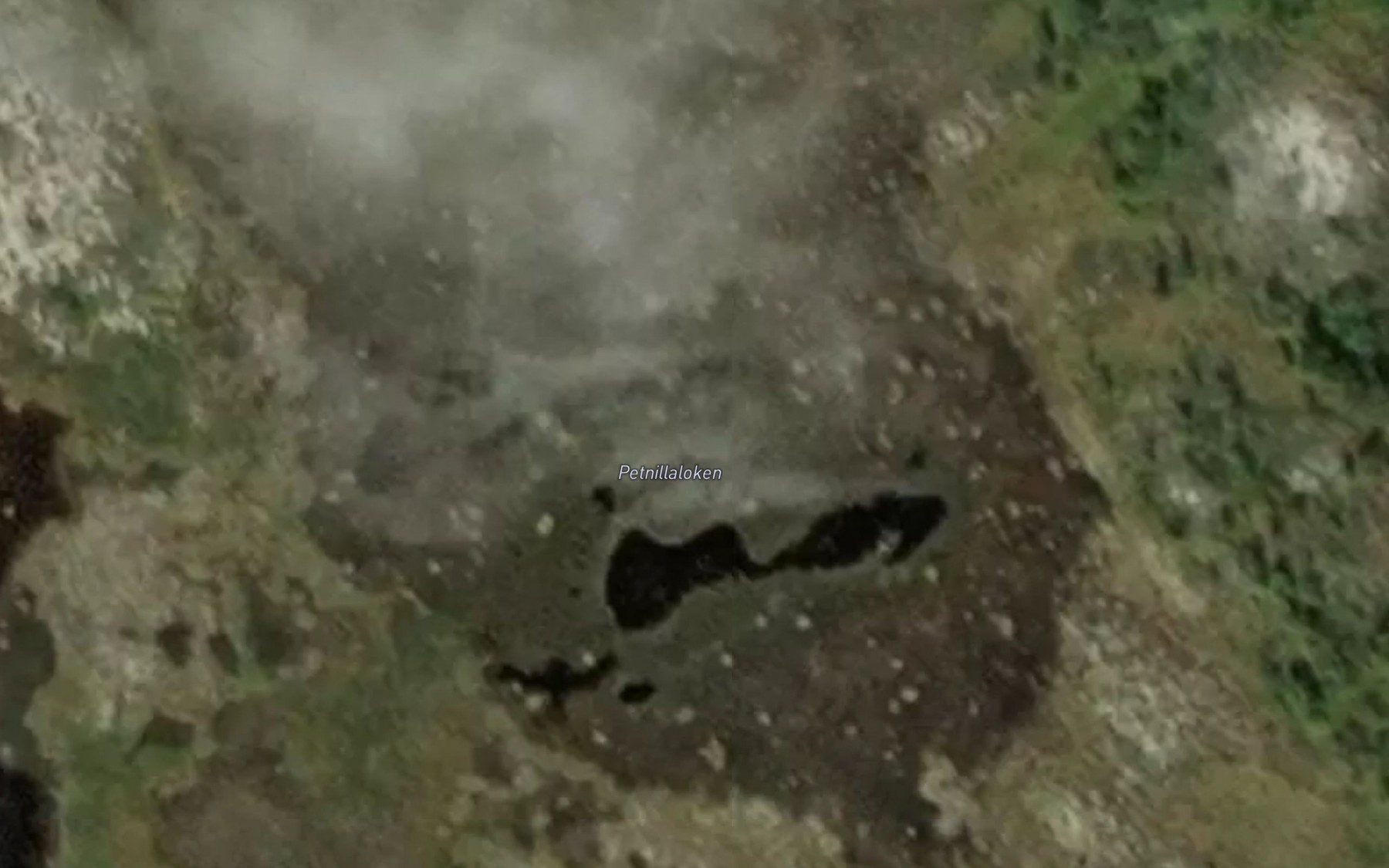 Satellite map of the Petnillaloken