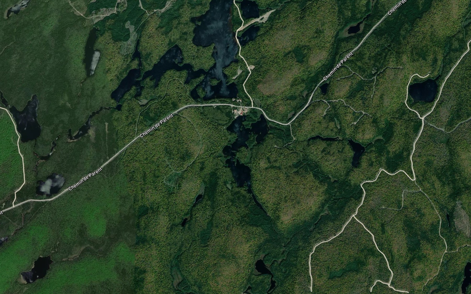 Satellite map of the Lac Tauront