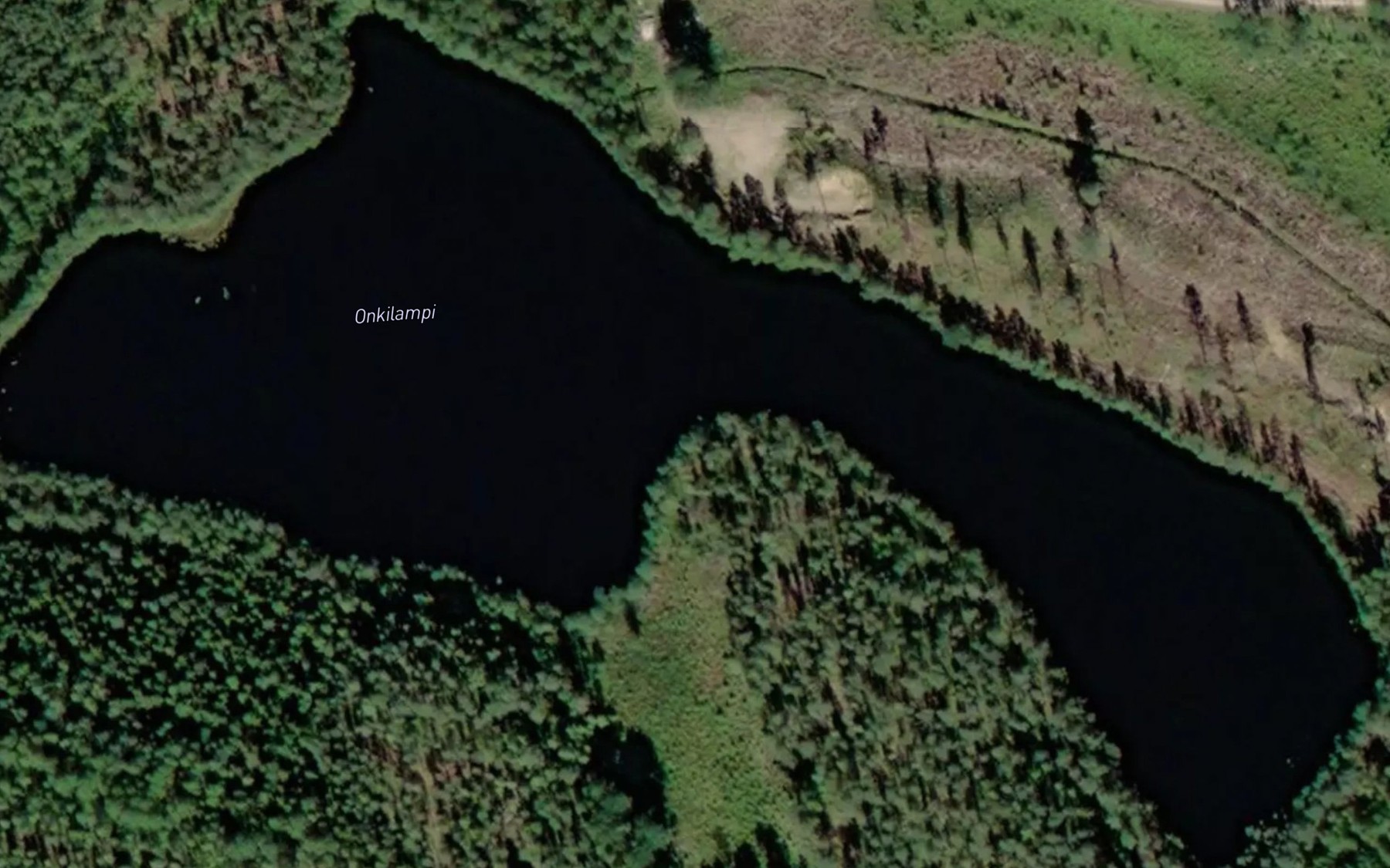 Satellite map of the Onkilampi