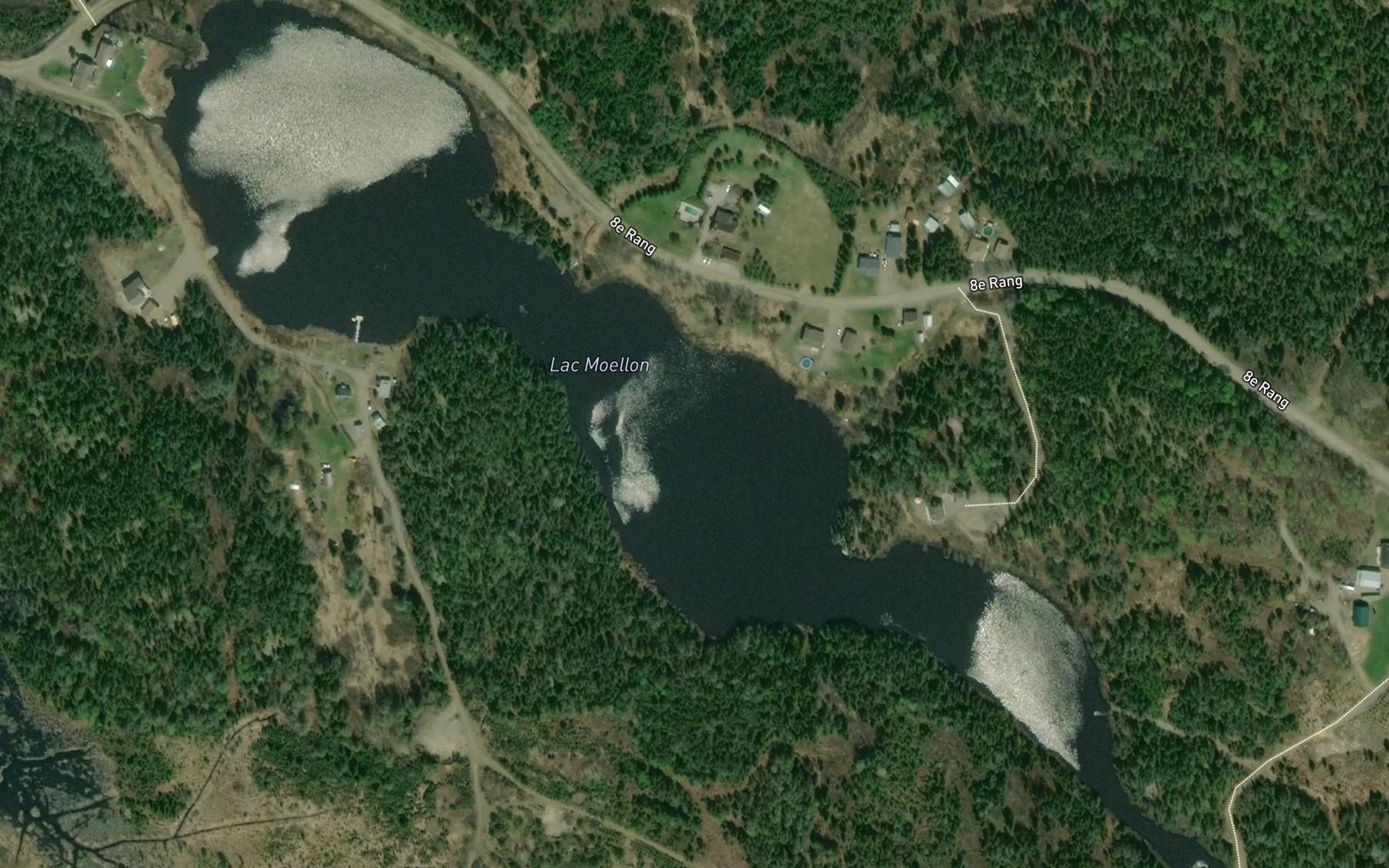 Satellite map of the Lac Moellon