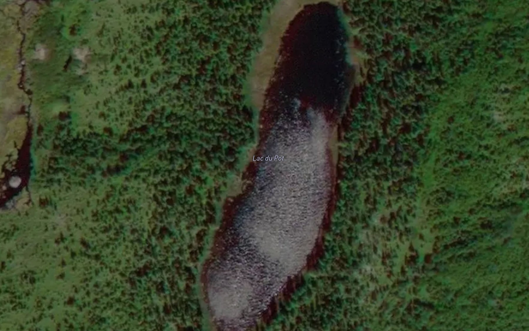 Satellite map of the Lac du Pot