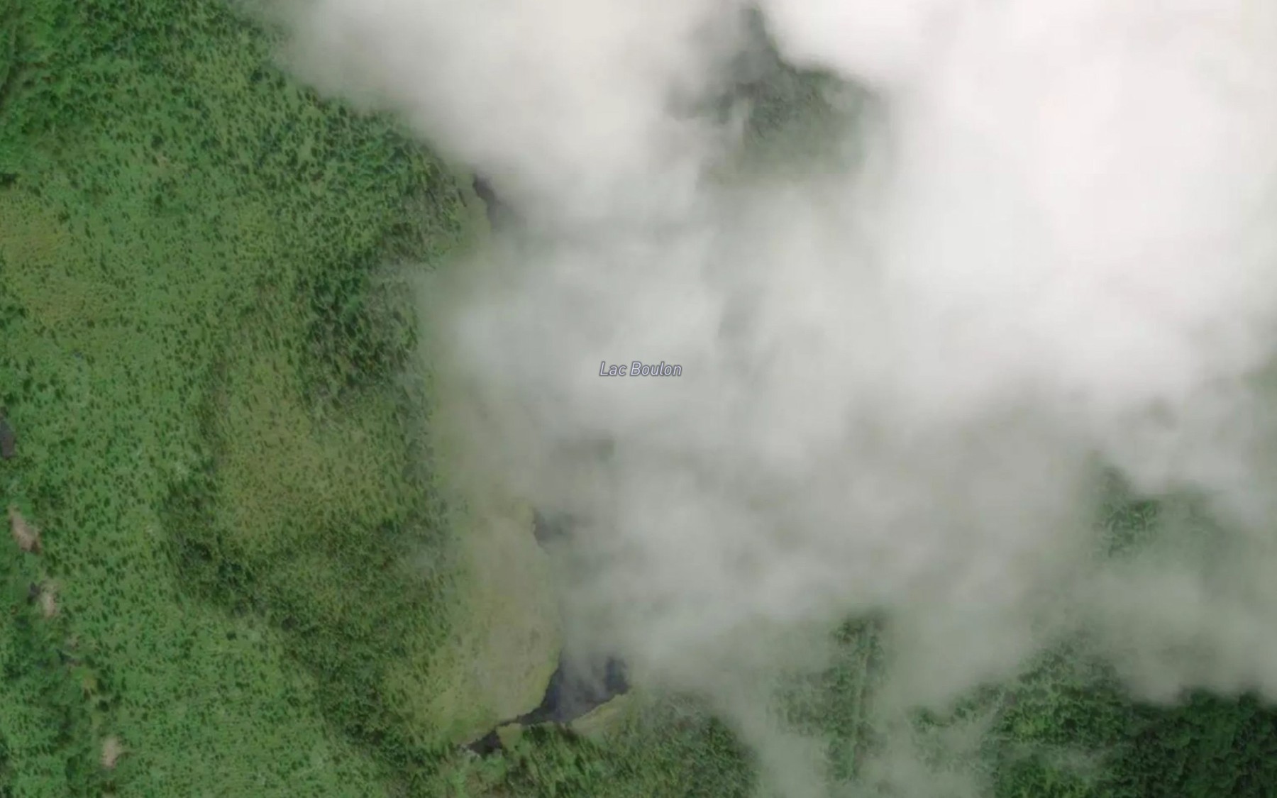 Satellite map of the Lac Boulon