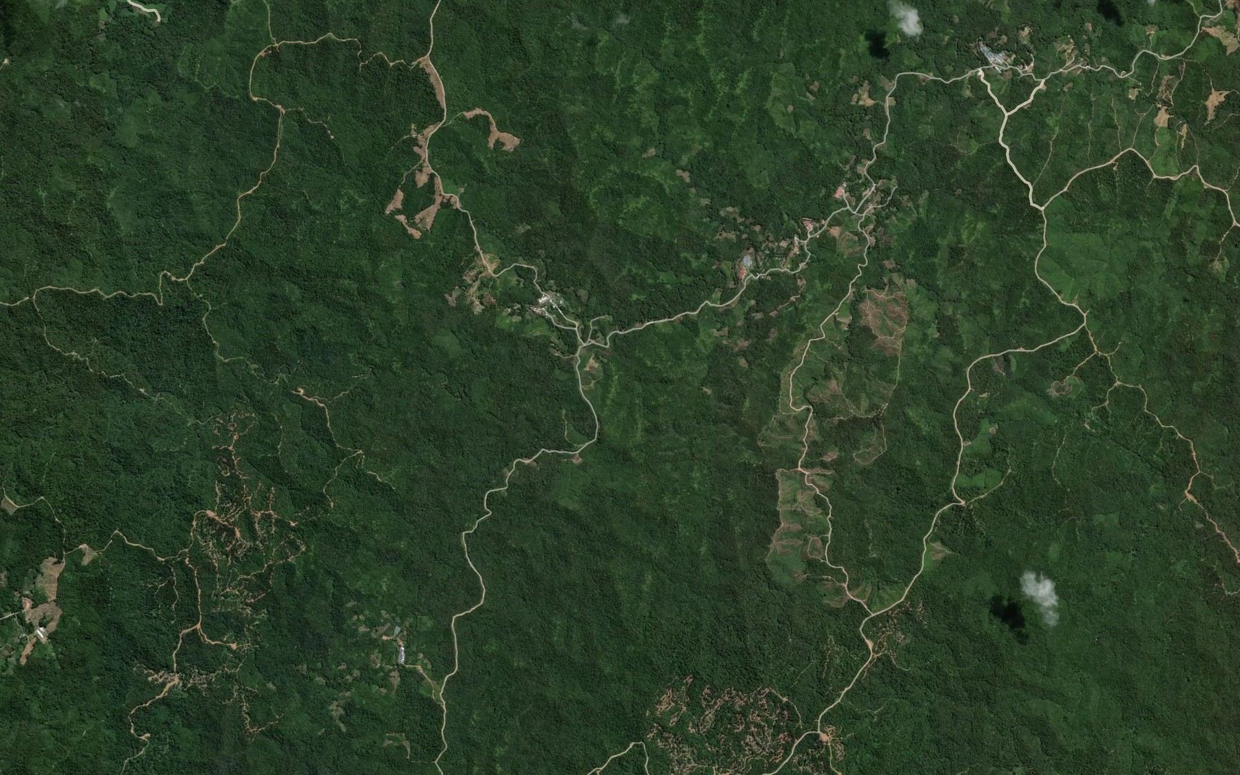 Satellite map of the Sungai Samawang