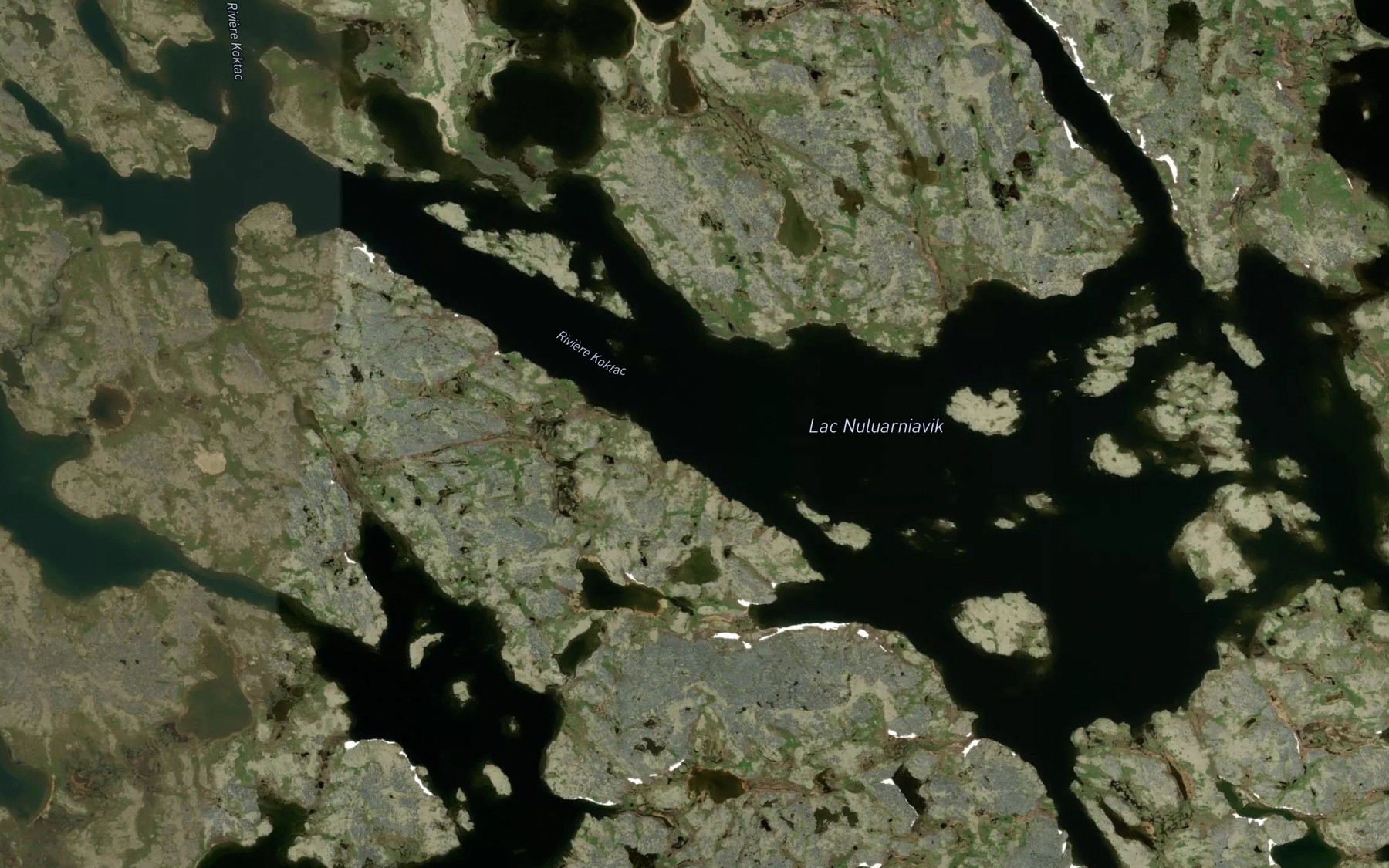 Satellite map of the Lac Nuluarniavik