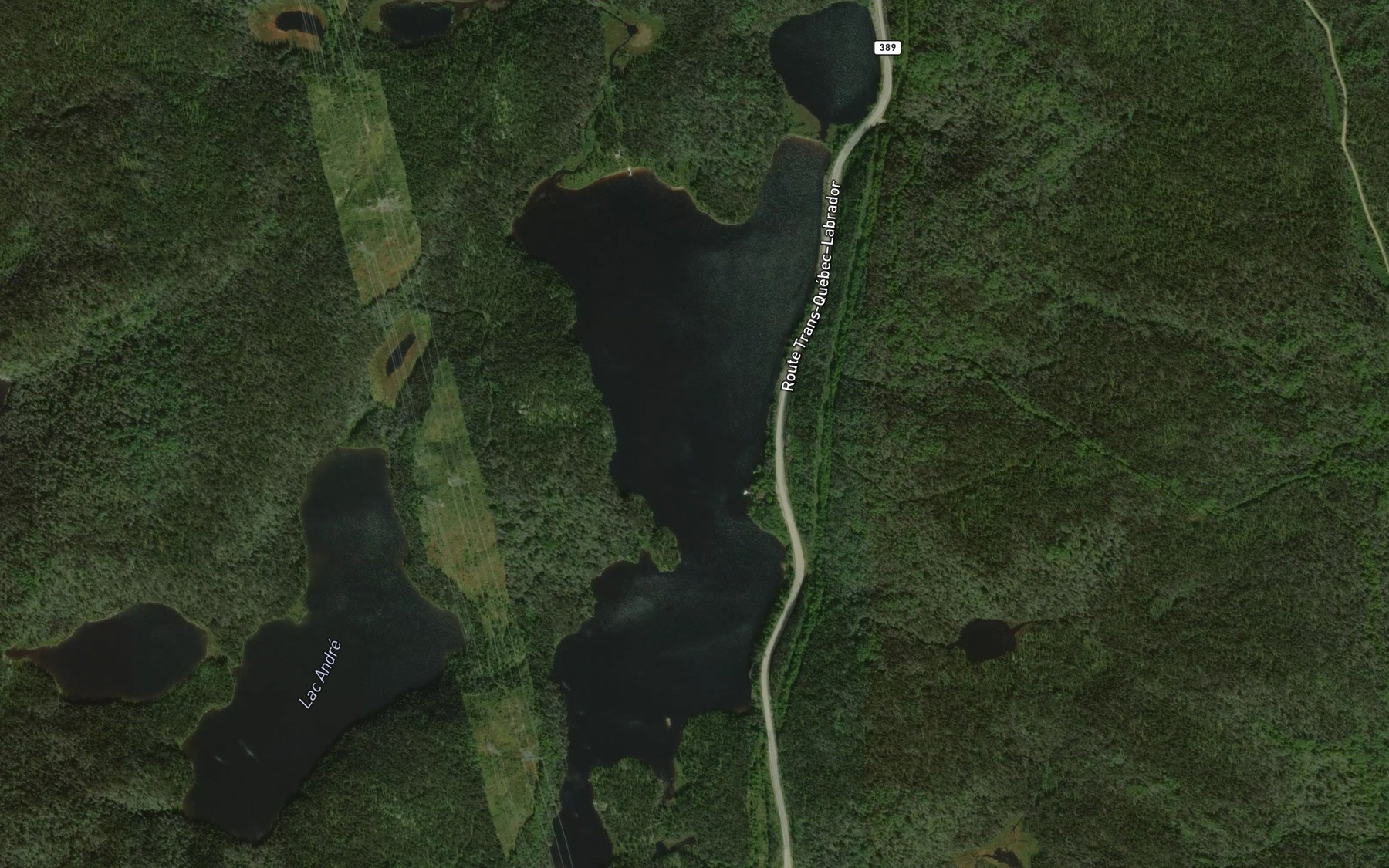 Satellite map of the Lac Georges-Tremblay