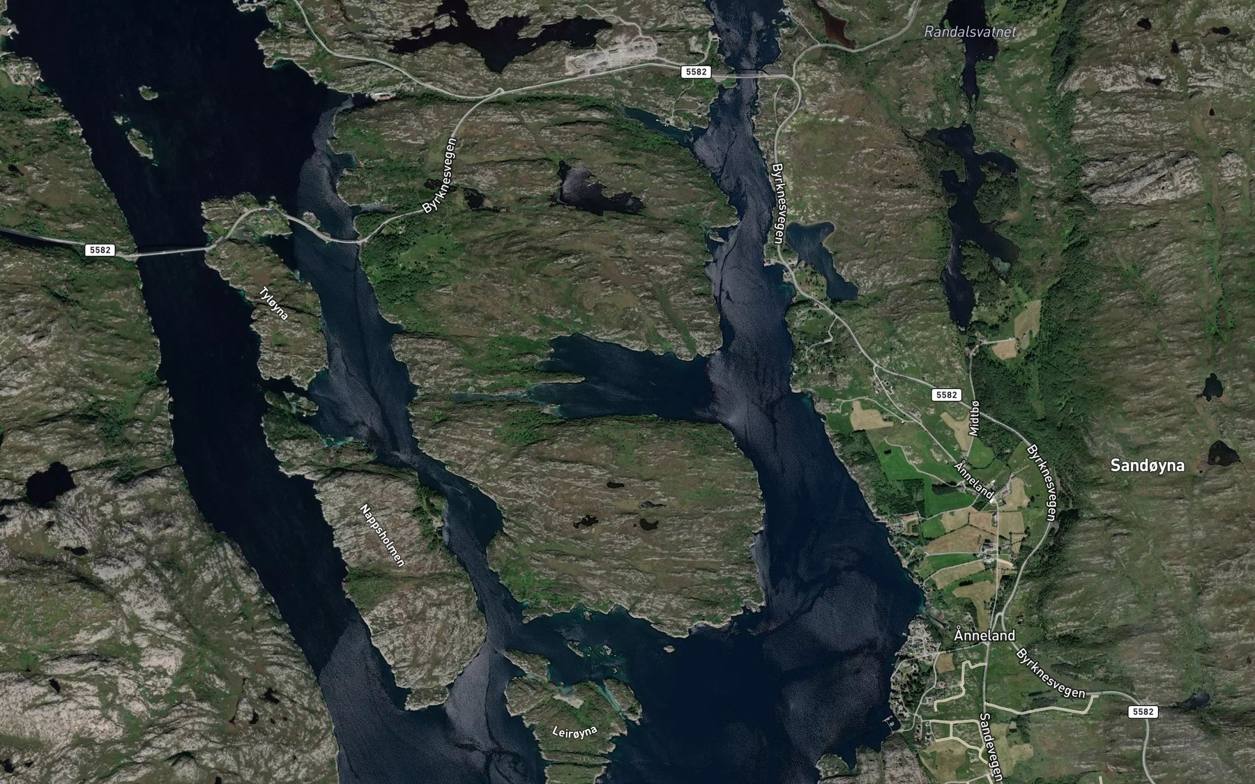 Satellite map of the Nappsvagen