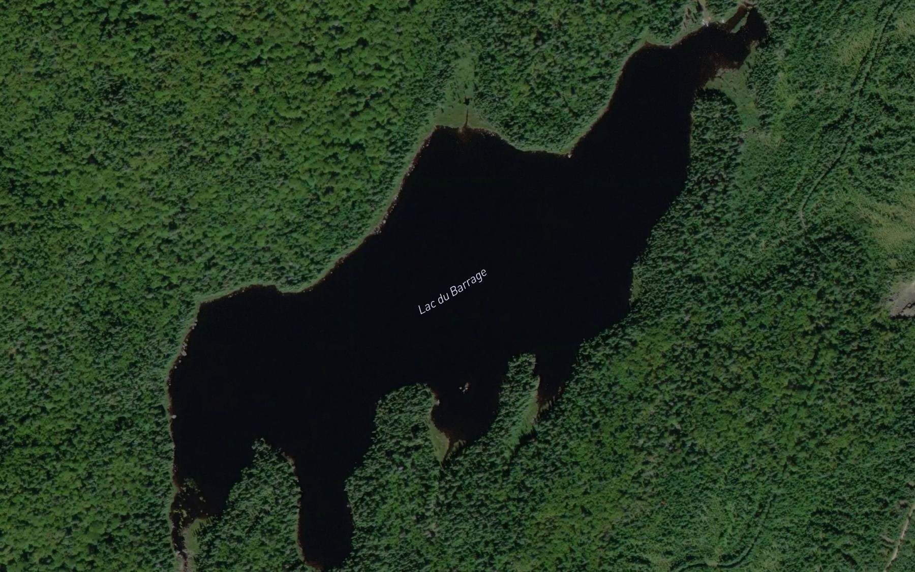 Satellite map of the Lac du Barrage