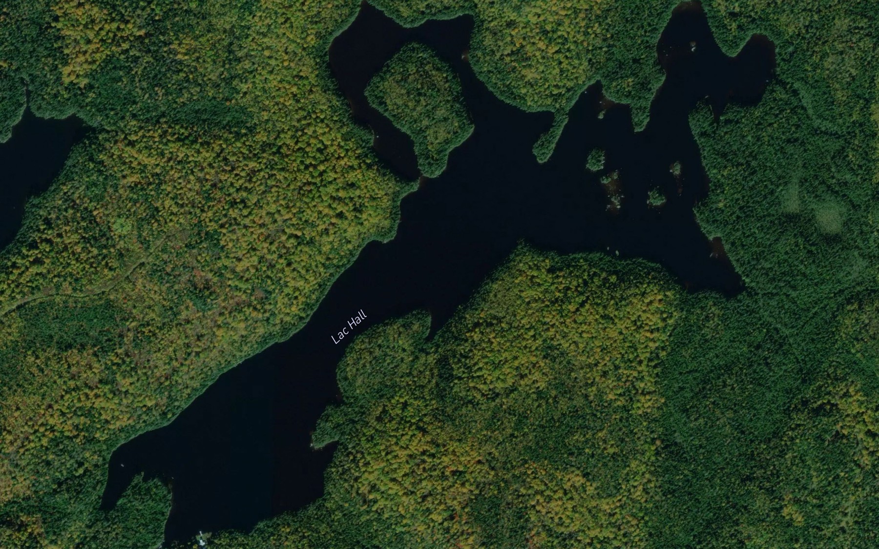 Satellite map of the Lac Hall