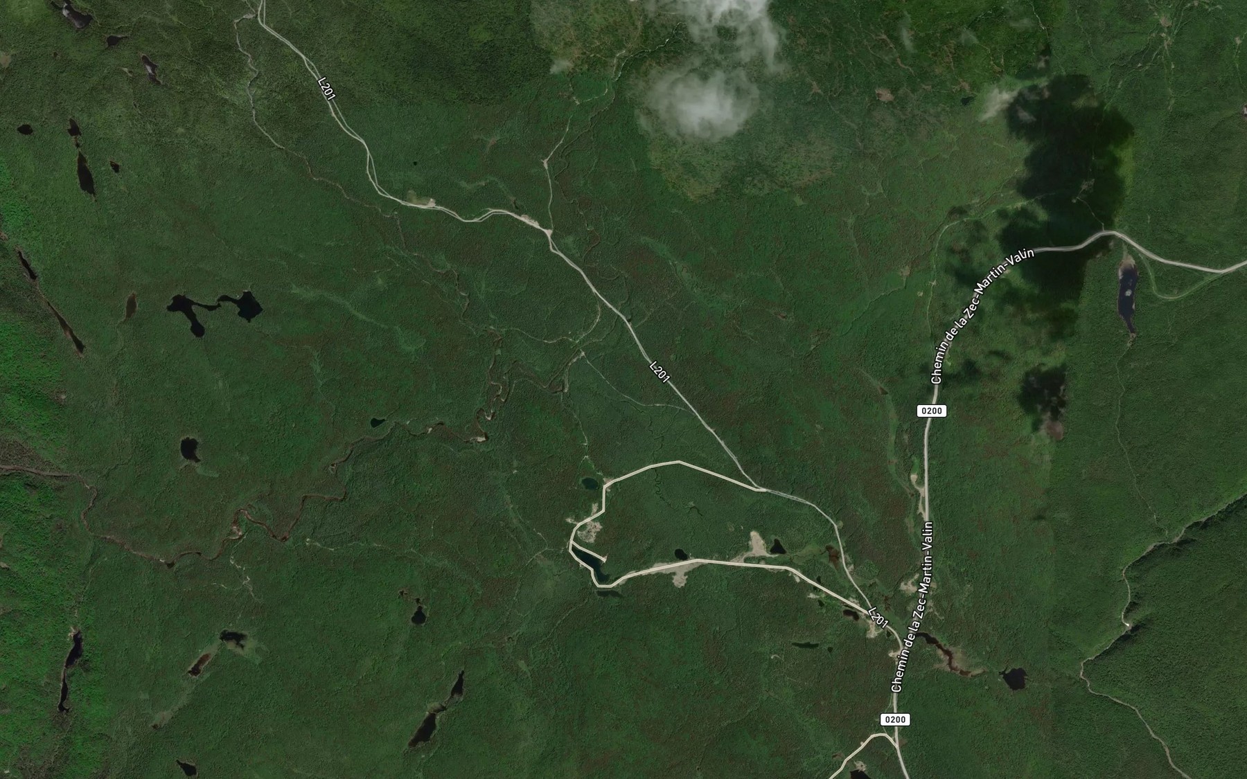 Satellite map of the Bras de l'Enfer