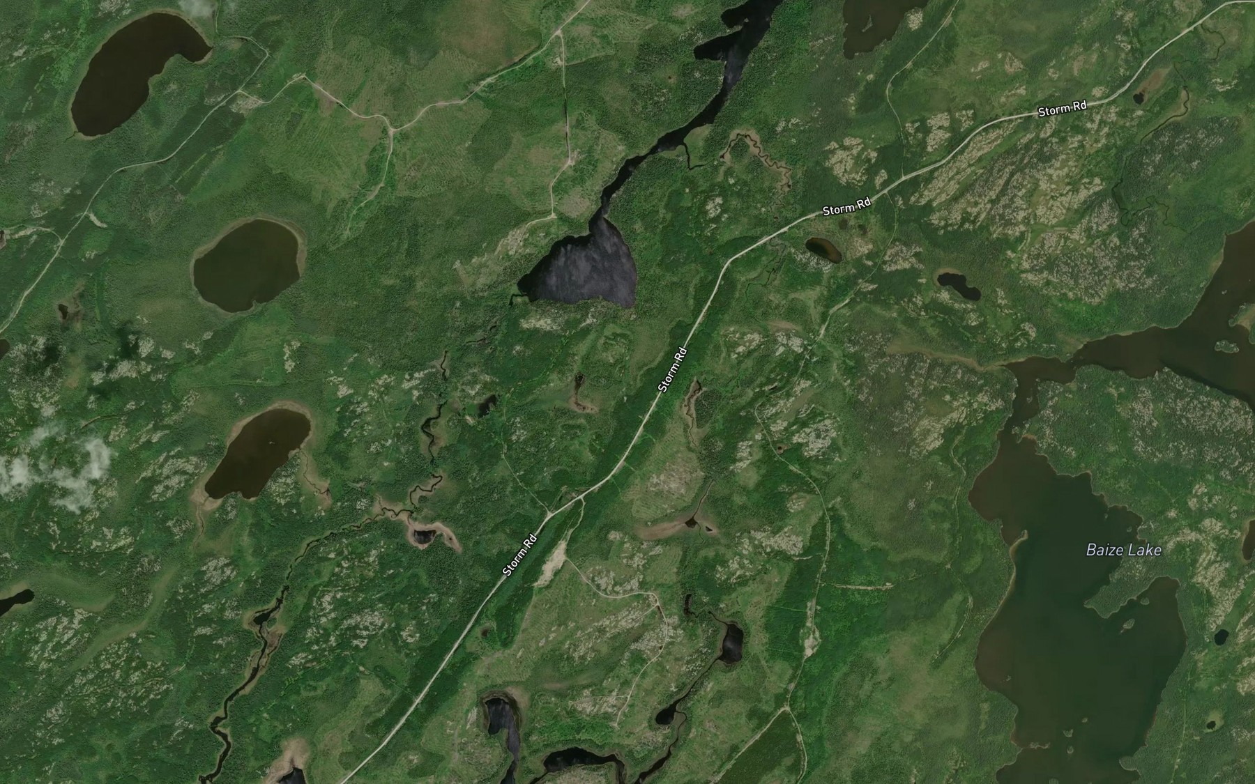 Satellite map of the Burlap Creek