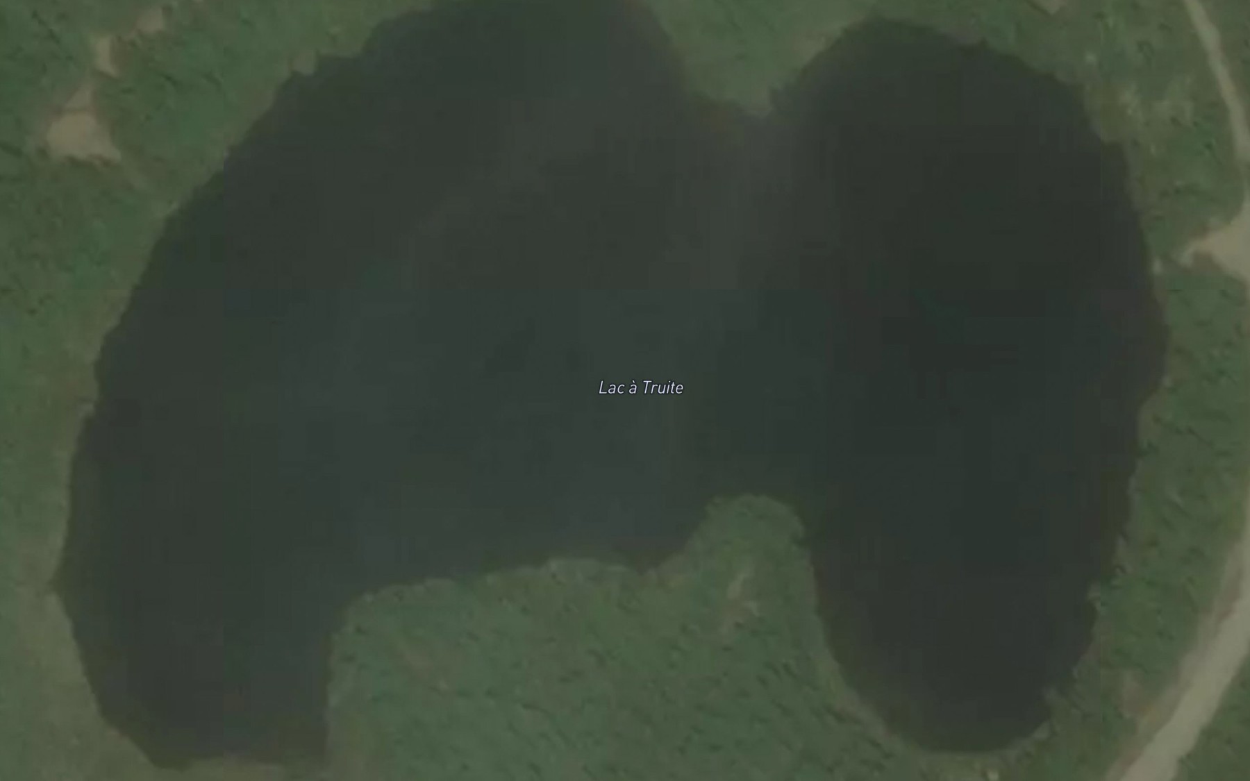 Satellite map of the Lac a Truite