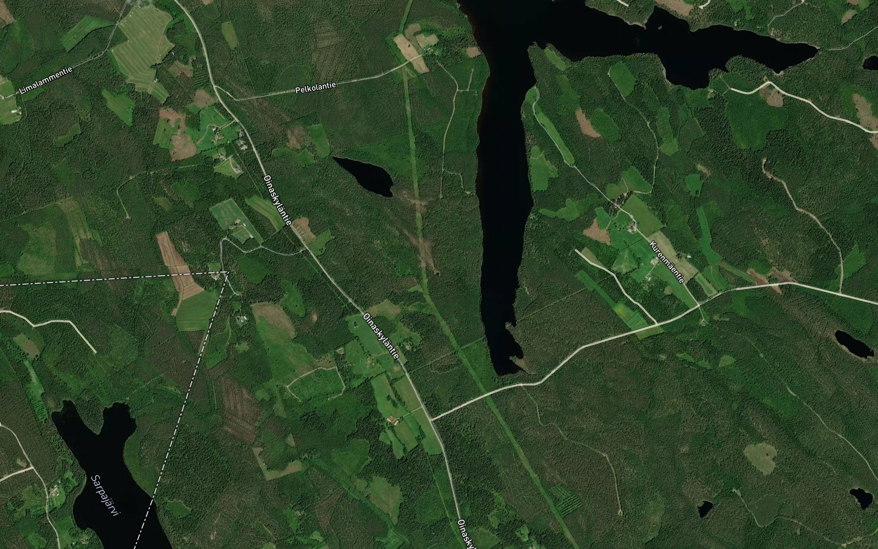 Satellite map of the Lammanteenlampi