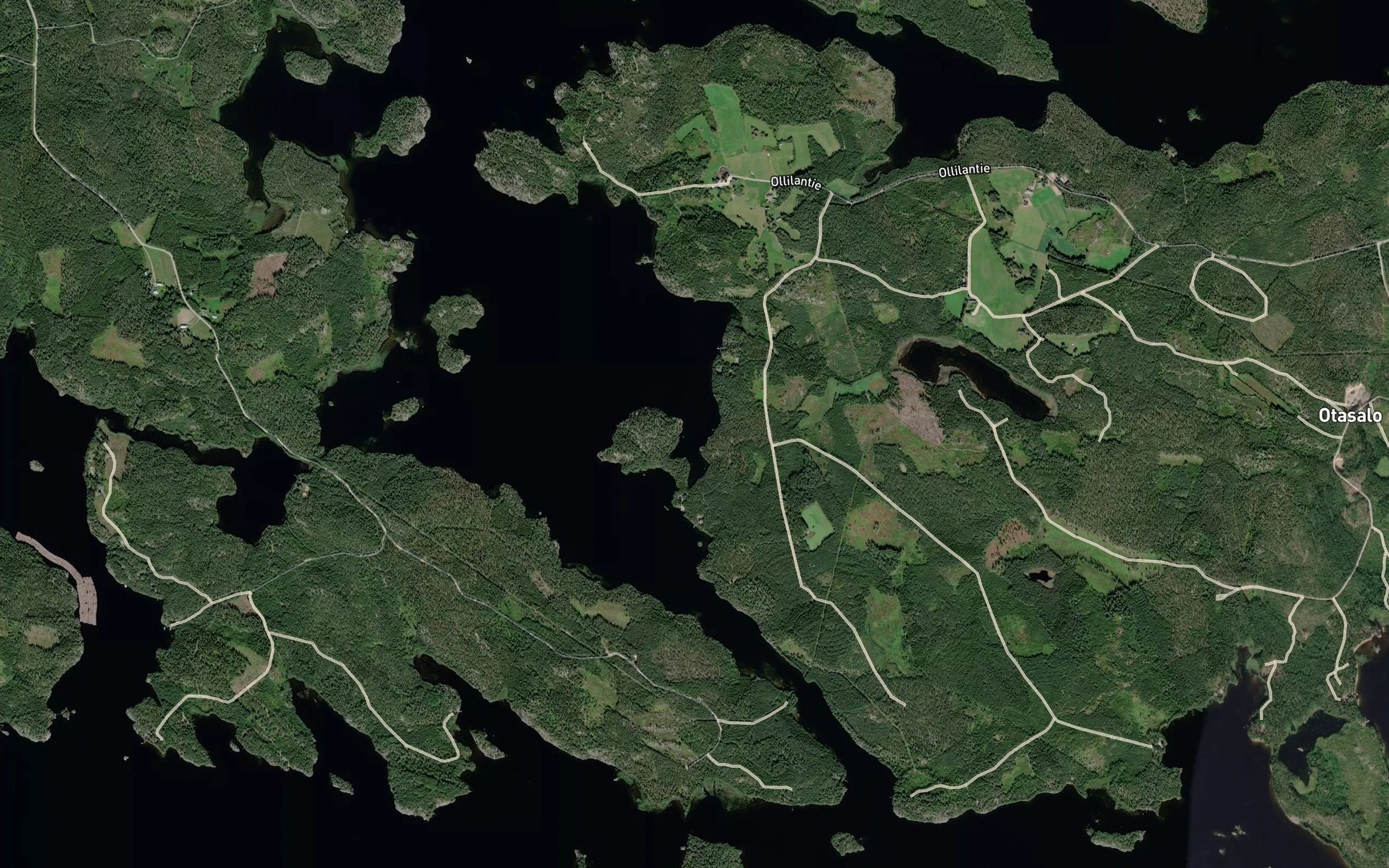 Satellite map of the Kallioisniemenlahti