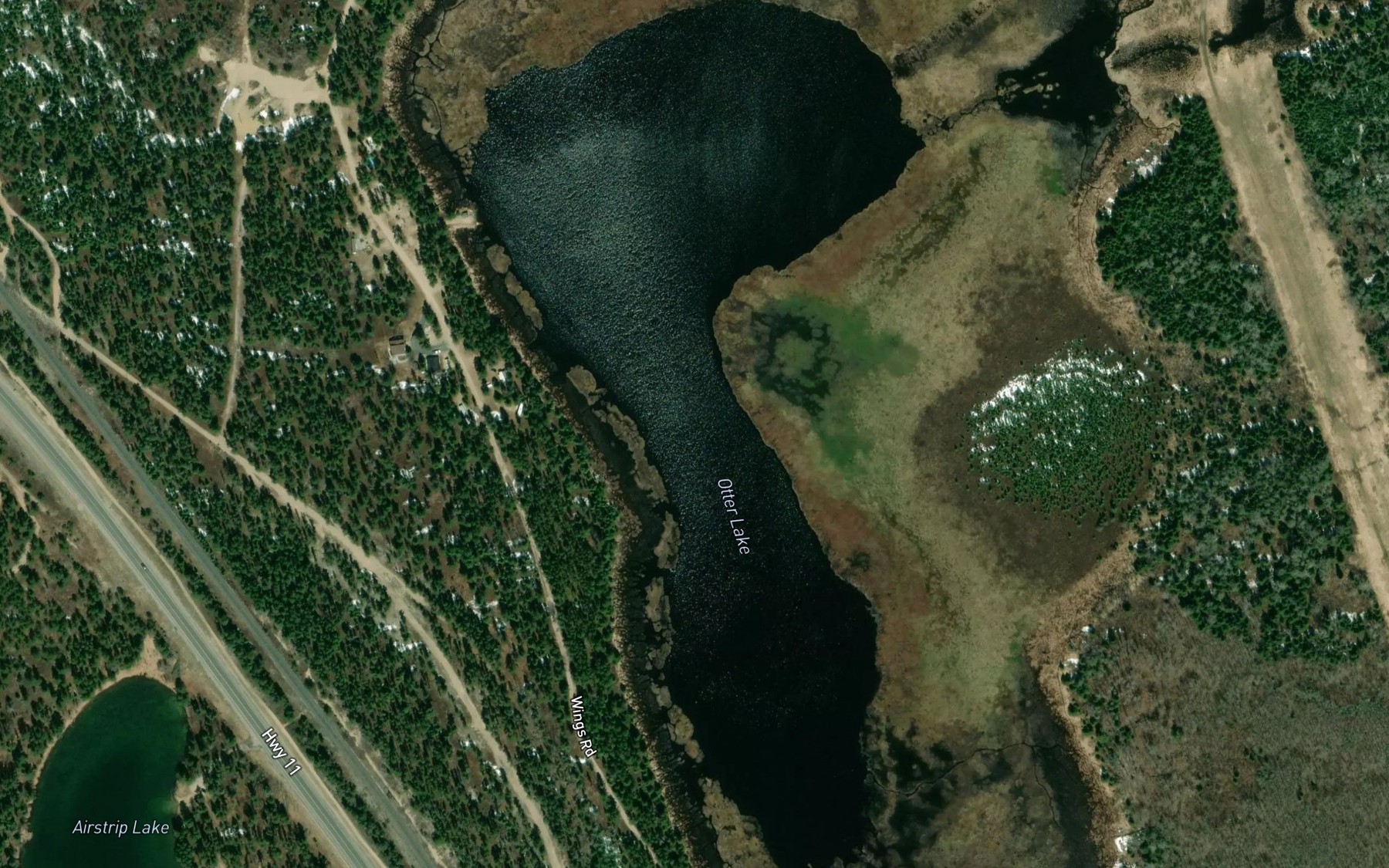 Satellite map of the Otter Lake
