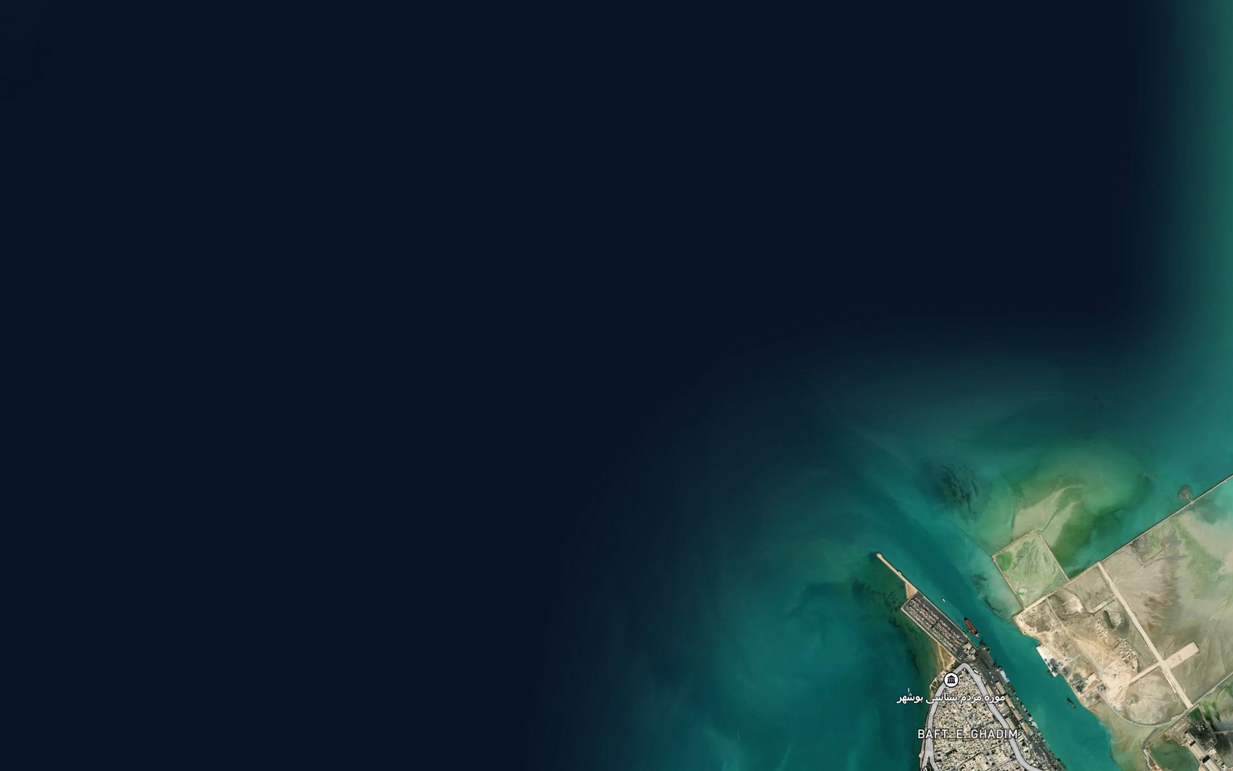 Satellite map of the Khowr-e Bahrani