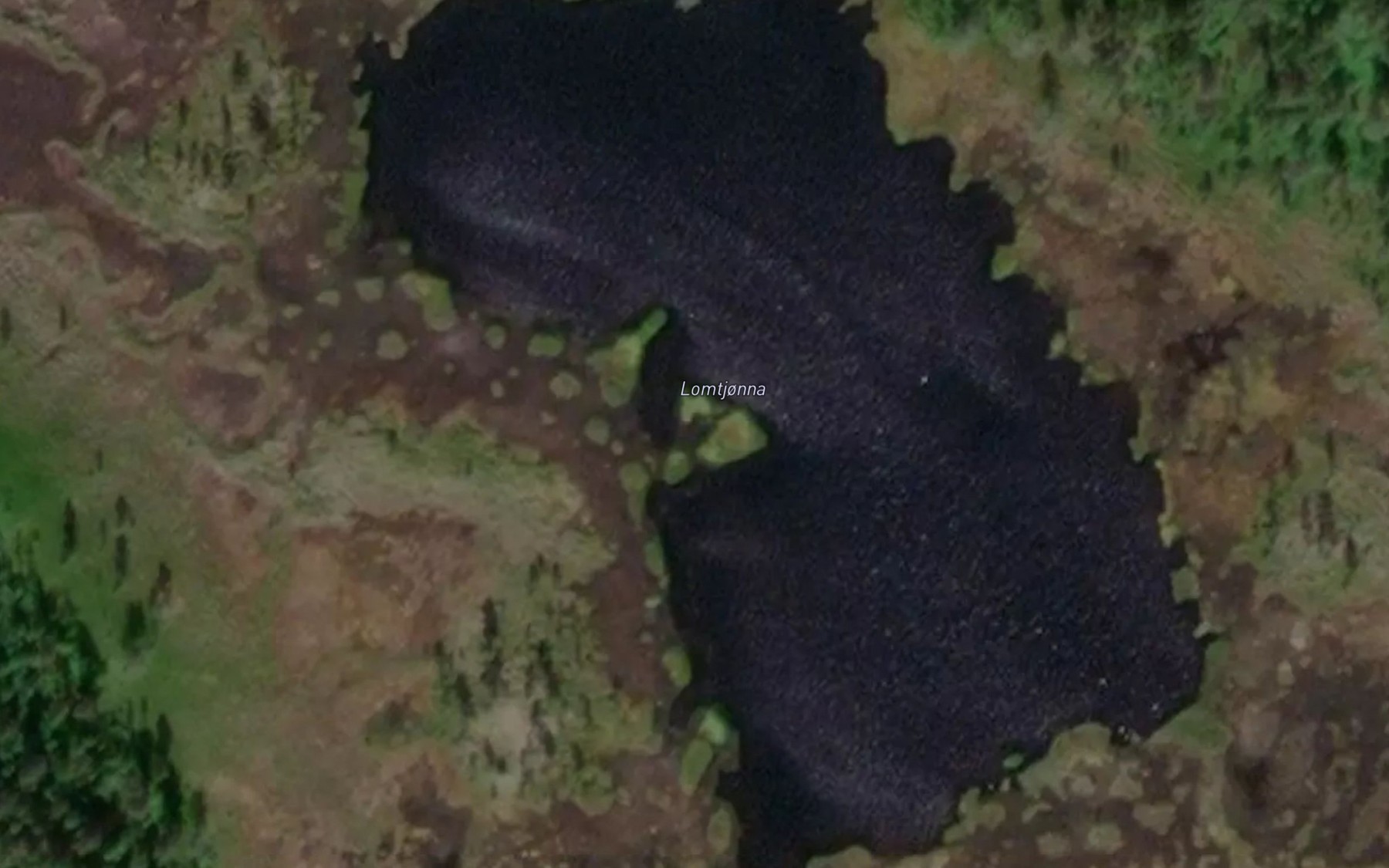 Satellite map of the Lomtjonna